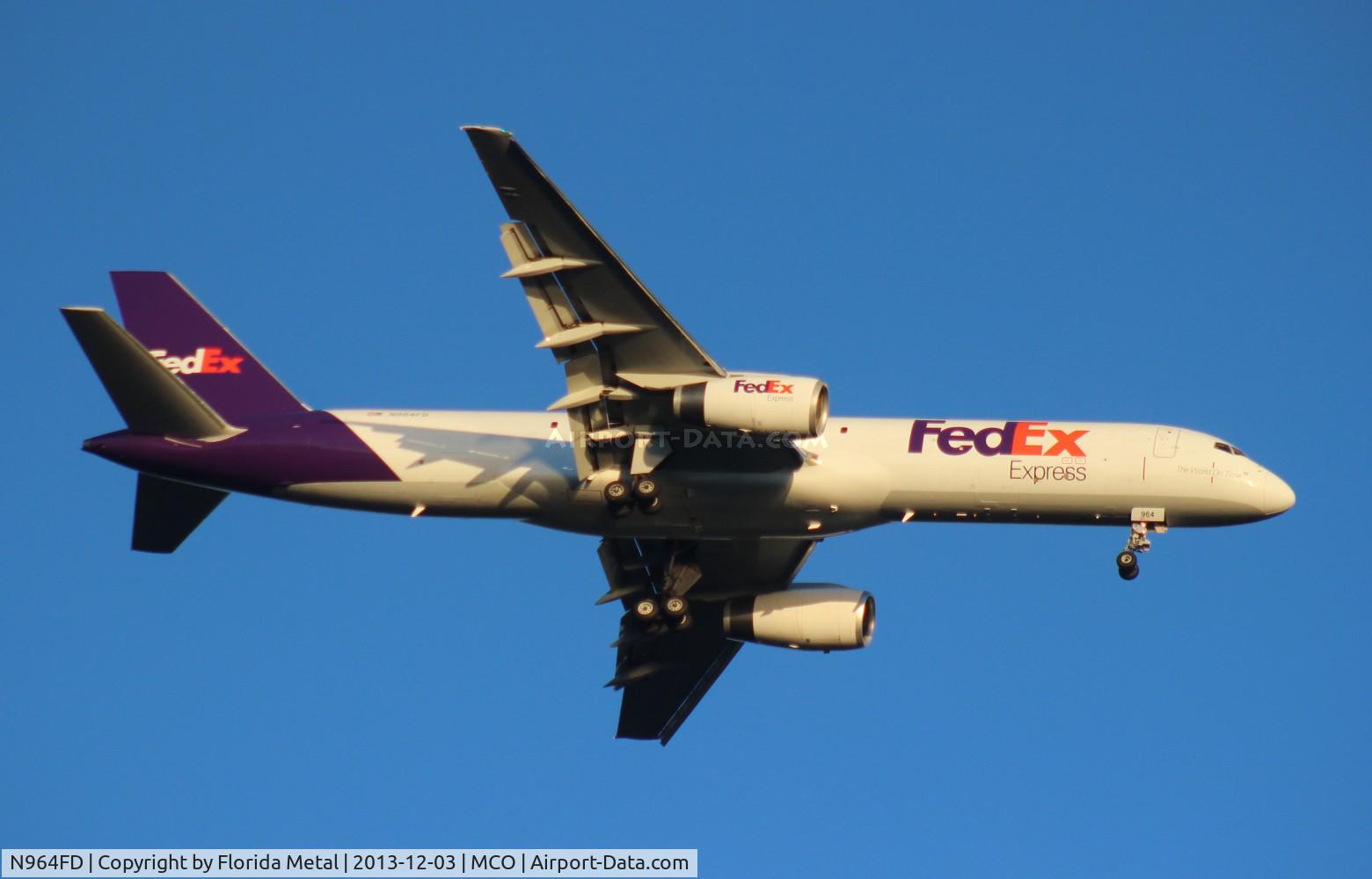 N964FD, 1990 Boeing 757-258 C/N 24884, Fed Ex 757-200