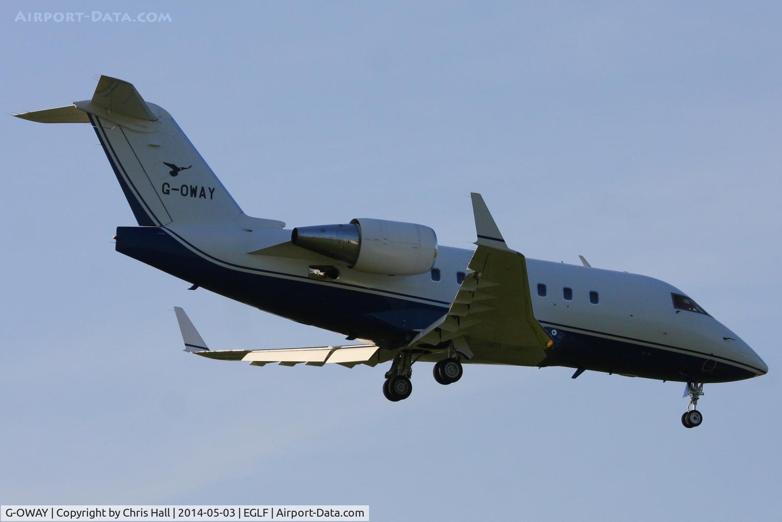 G-OWAY, 1991 Canadair Challenger 601-3A (CL-600-2B16) C/N 5085, Edinburgh Air Charter Ltd