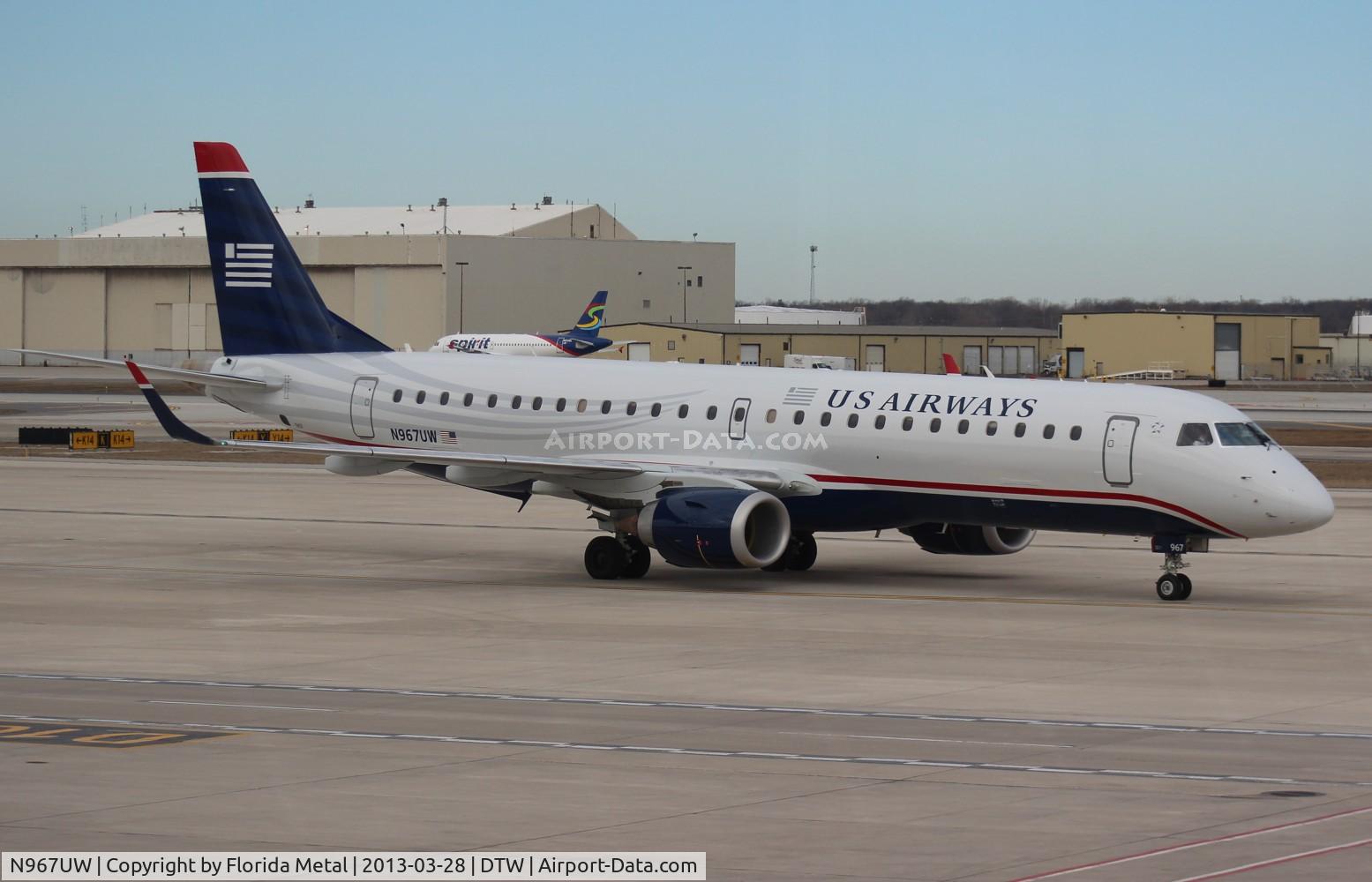 N967UW, 2008 Embraer 190AR (ERJ-190-100IGW) C/N 19000211, US Airways E190