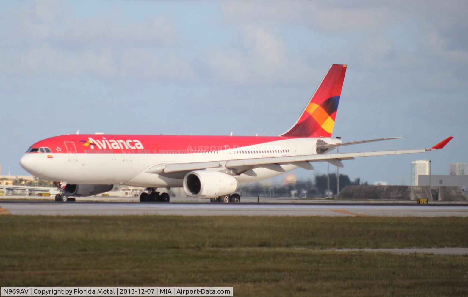 N969AV, 2009 Airbus A330-243 C/N 1016, Avianca A330-200