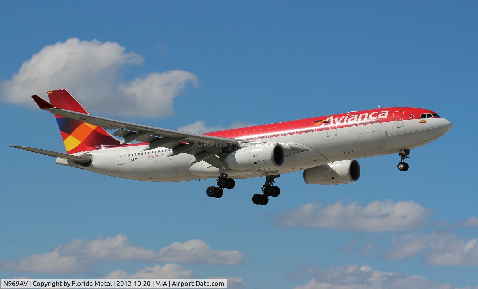 N969AV, 2009 Airbus A330-243 C/N 1016, Avianca A330-200