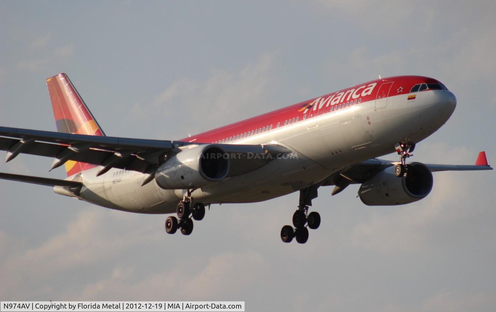 N974AV, 2011 Airbus A330-243 C/N 1208, Avianca A330-200