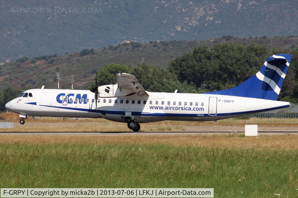 F-GRPY, 2007 ATR 72-500 C/N 742, Landing