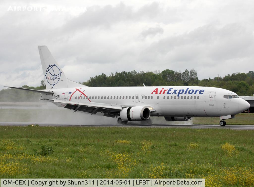 OM-CEX, 1991 Boeing 737-436 C/N 25839, Landing rwy 20