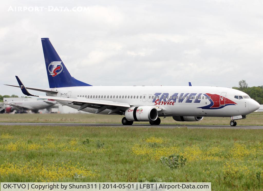 OK-TVO, 2002 Boeing 737-8CX C/N 32360, Landing rwy 20