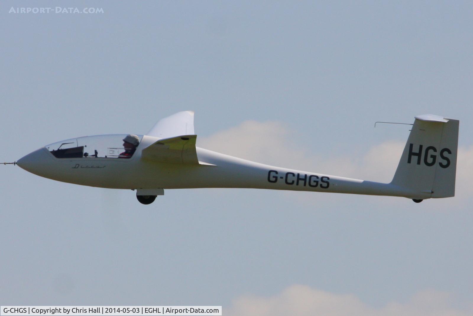 G-CHGS, 1992 Schempp-Hirth Discus b C/N 439, at Lasham airfield