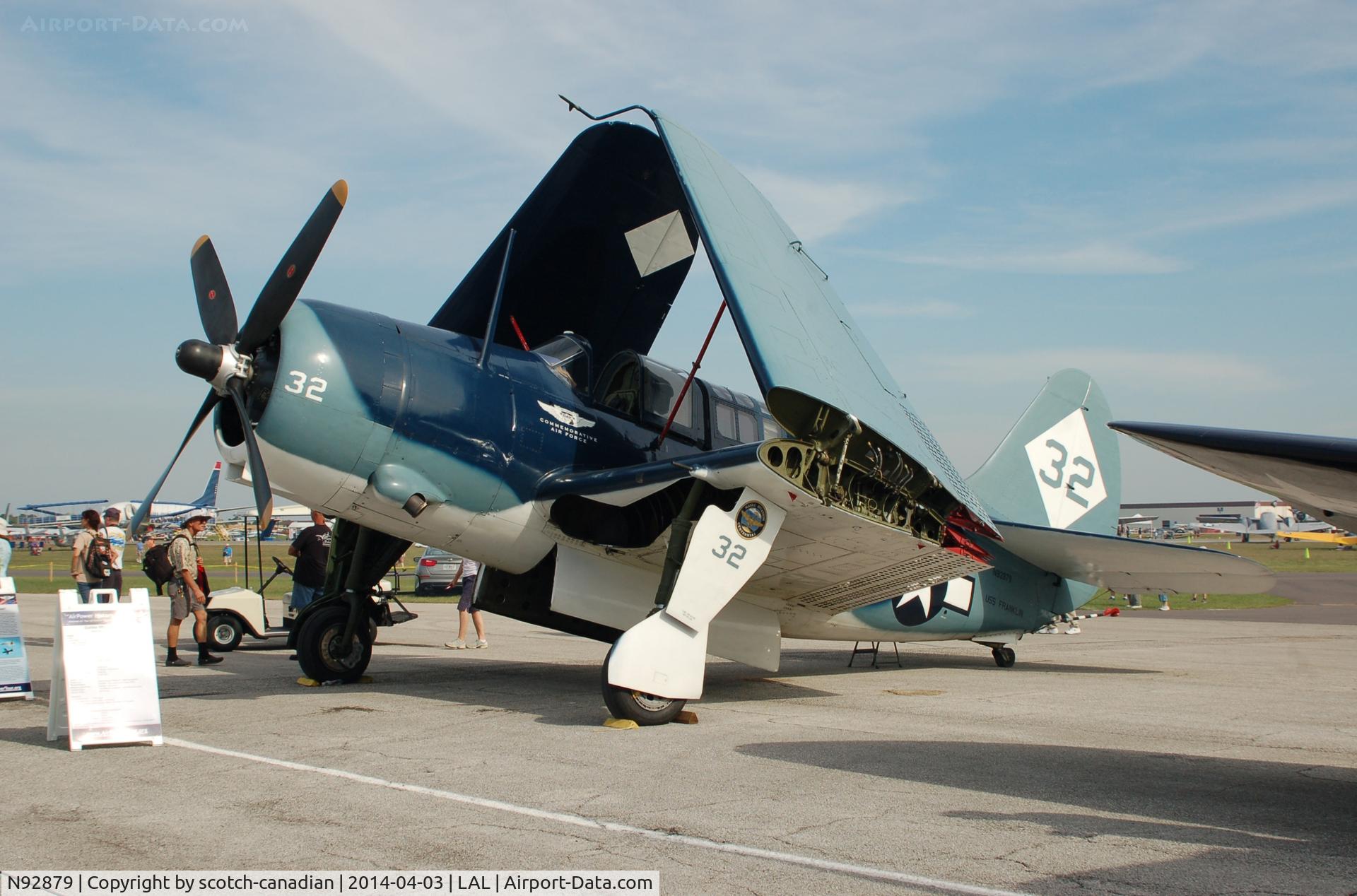 N92879, 1944 Curtiss SB2C-5 Helldiver C/N 83725, 1944 Curtiss SB2C-5 Helldiver, N92879, at 2014 Sun n Fun, Lakeland Linder Regional Airport, Lakeland, FL