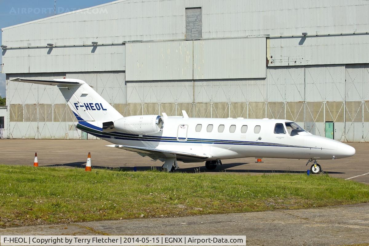 F-HEOL, Cessna 525A CitationJet CJ2 C/N 525A-0219, Cessna 525A, c/n: 525A-0219 at East Midlands