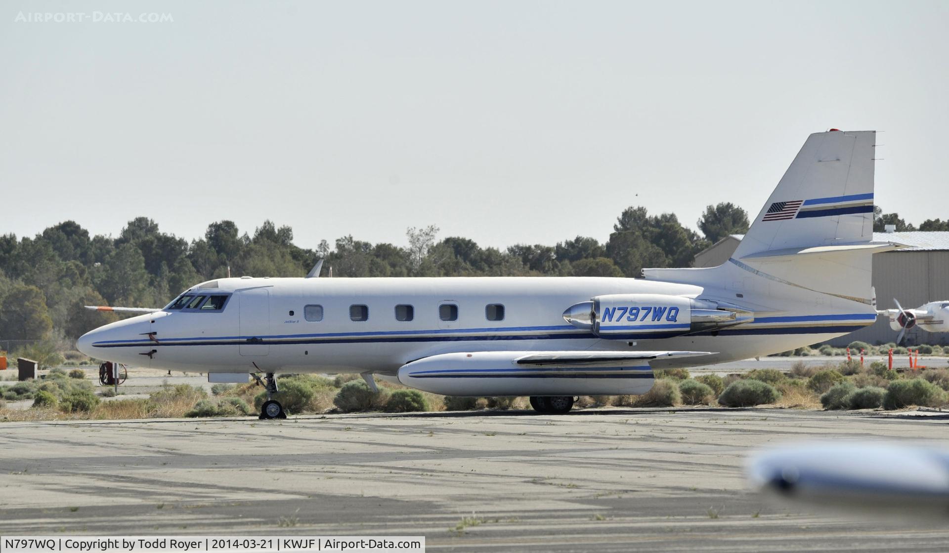 N797WQ, 1977 Lockheed L-1329-25 Jetstar II C/N 5216, Parked at Fox field Lancaster California