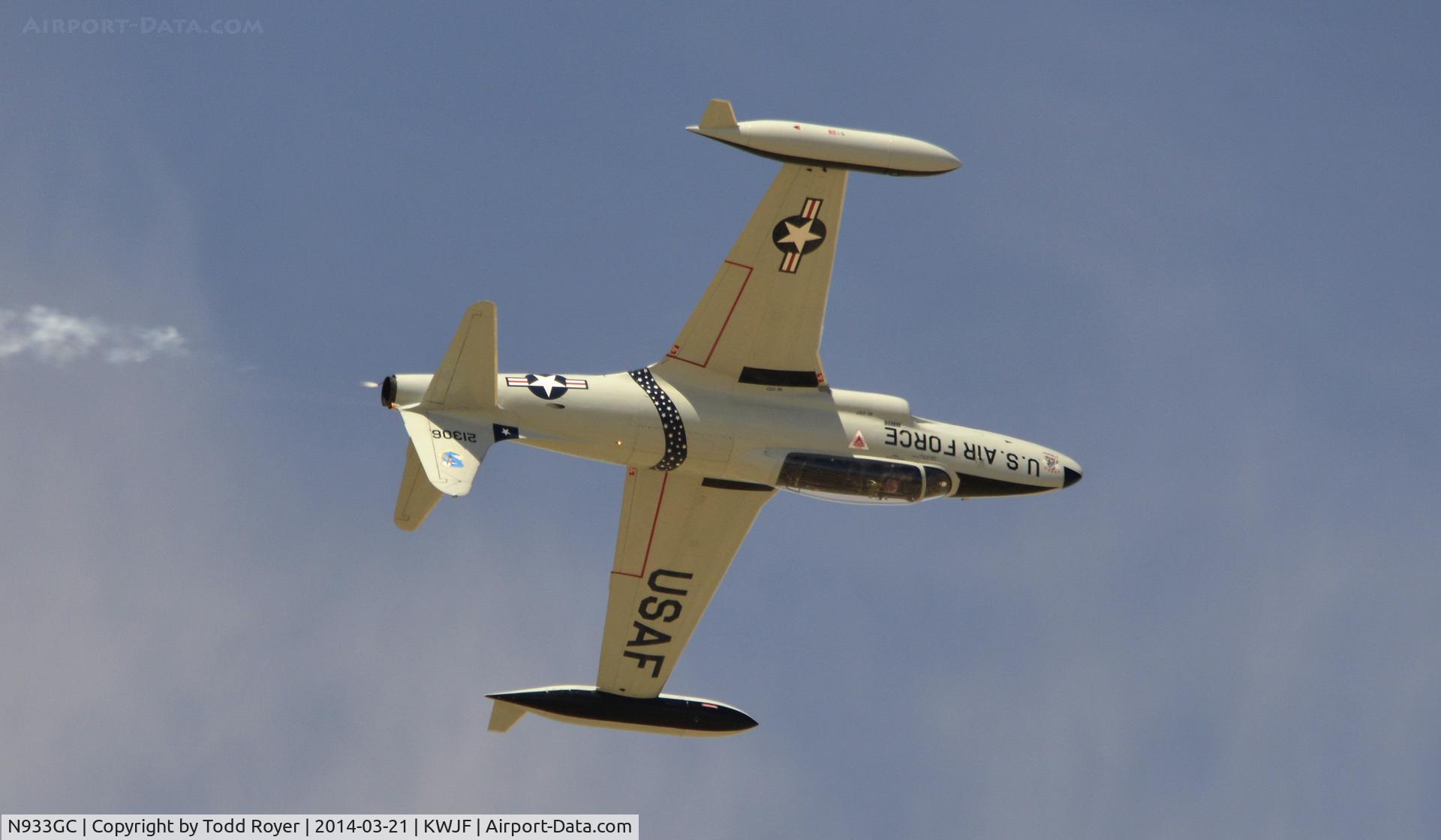 N933GC, 1954 Canadair T-33AN Silver Star 3 C/N T33-306, Flying at the Los Angeles County Airshow