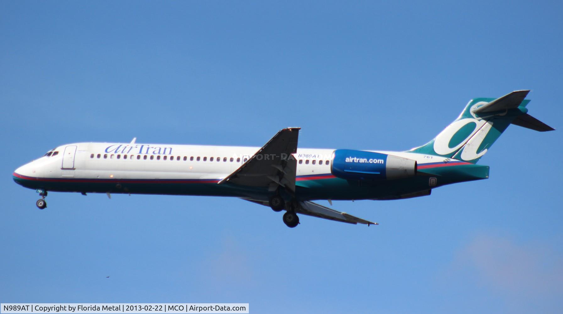N989AT, 2001 Boeing 717-200 C/N 55152, Air Tran 717