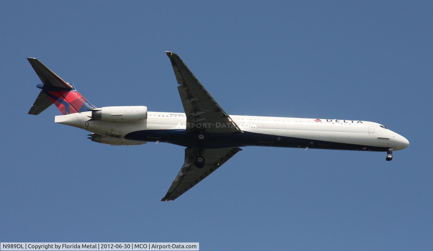 N989DL, 1991 McDonnell Douglas MD-88 C/N 53341, Delta MD-88