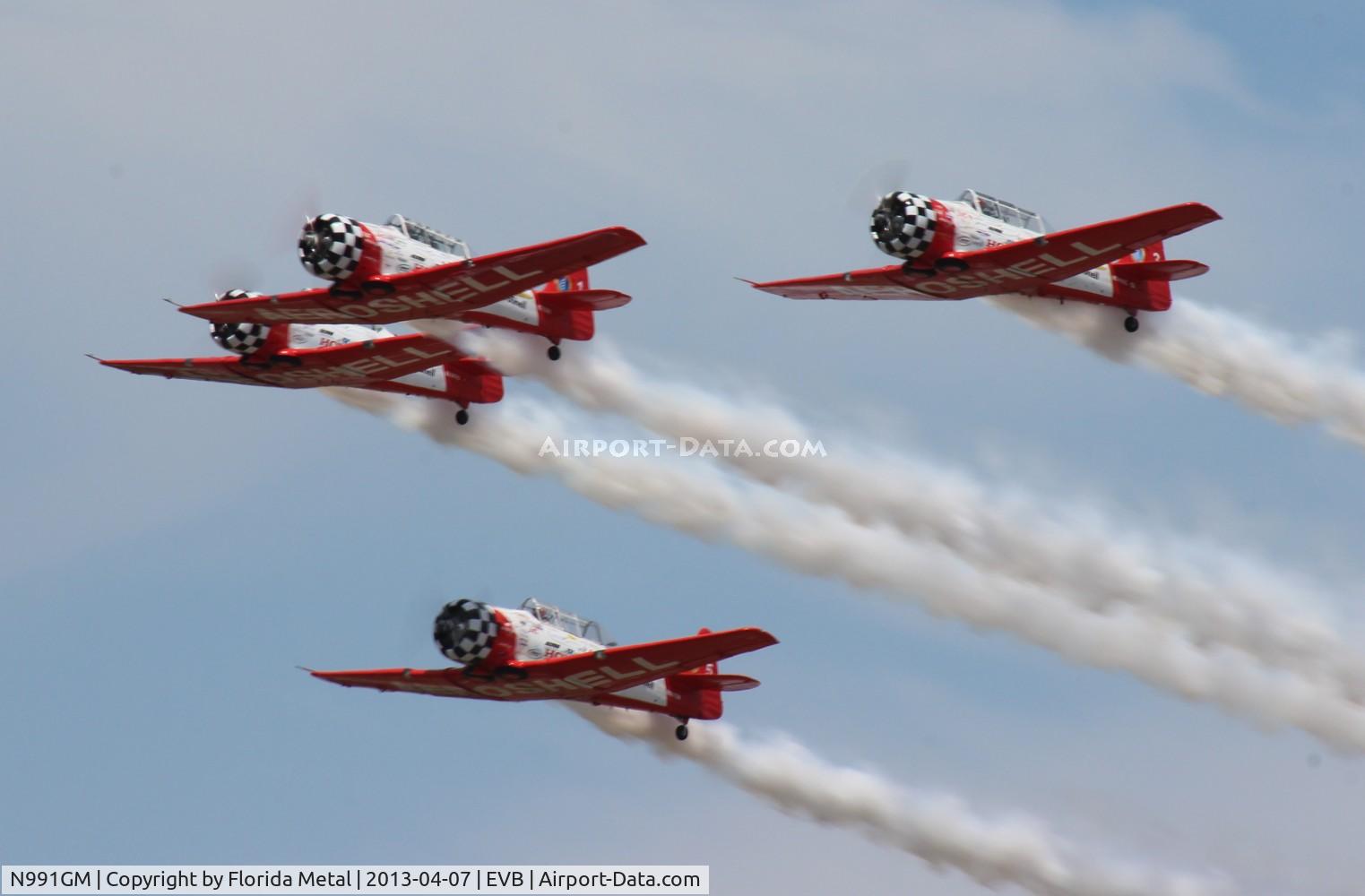 N991GM, 1941 North American AT-6C Texan C/N 88-17575, Aeroshell at New Smyrna Beach