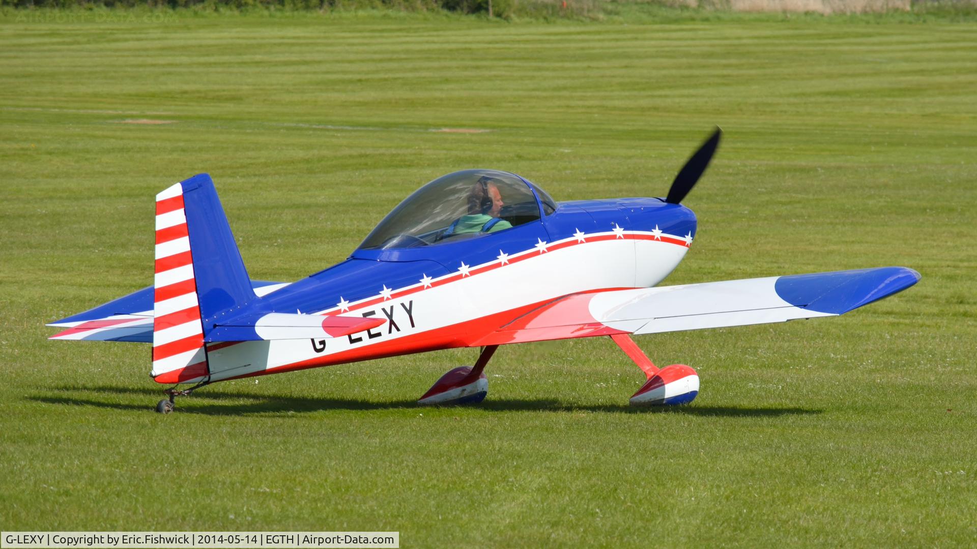G-LEXY, 2010 Vans RV-8 C/N 303-14756, 2. G-LEXY preparing to depart Shuttleworth (Old Warden) Aerodrome.