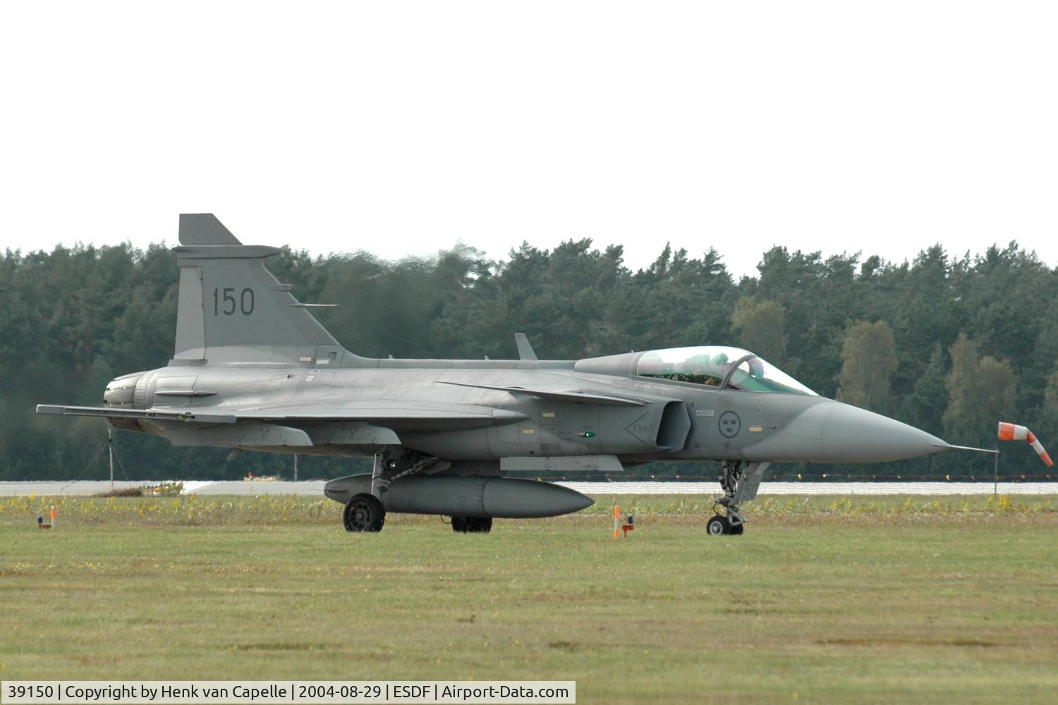 39150, Saab JAS-39A Gripen C/N 39-150, Saab JAS39A Gripen fighter of the Swedish Air Force at Ronneby air Base, 2004.