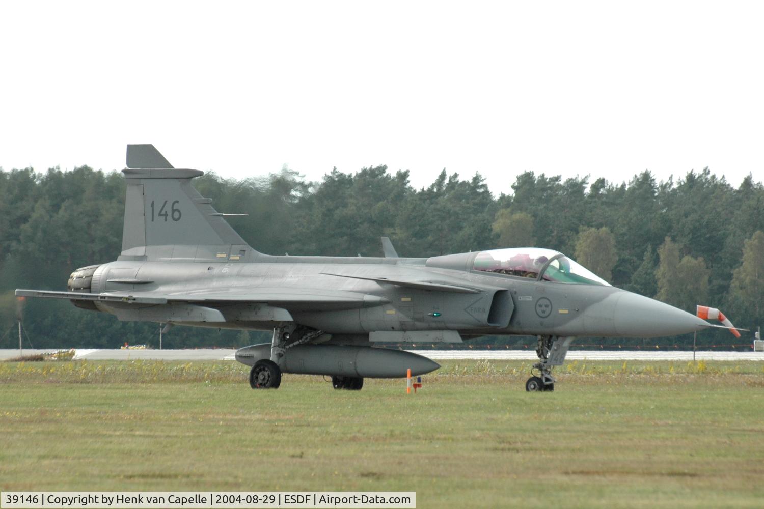 39146, Saab JAS-39A Gripen C/N 39-146, Saab JAS39A Gripen fighter of the Swedish Air Force at Ronneby Air Base, 2004