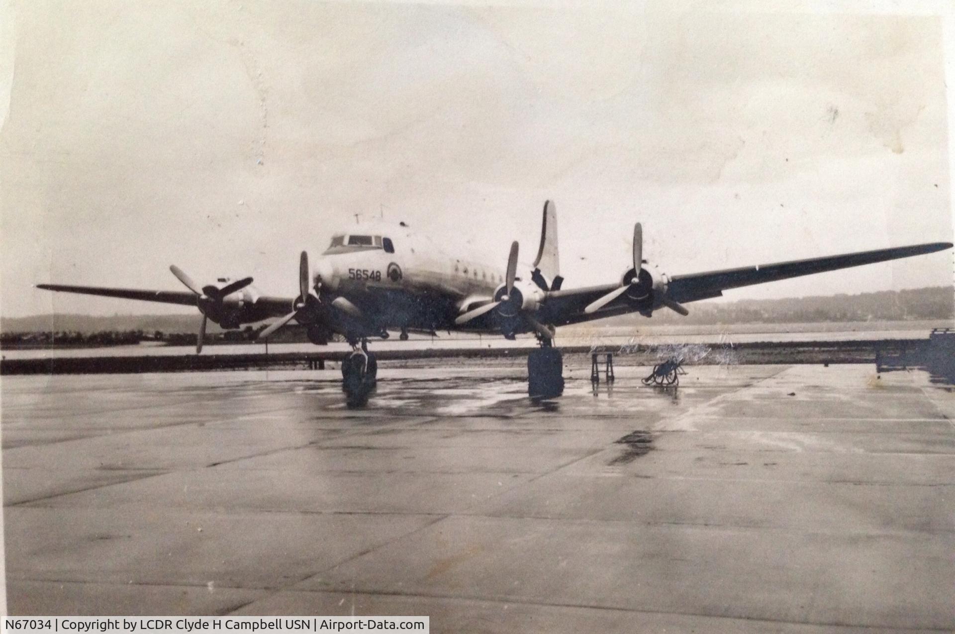 N67034, 1945 Douglas C-54Q Skymaster (DC-4) C/N 22202, Naval plane, around 1950