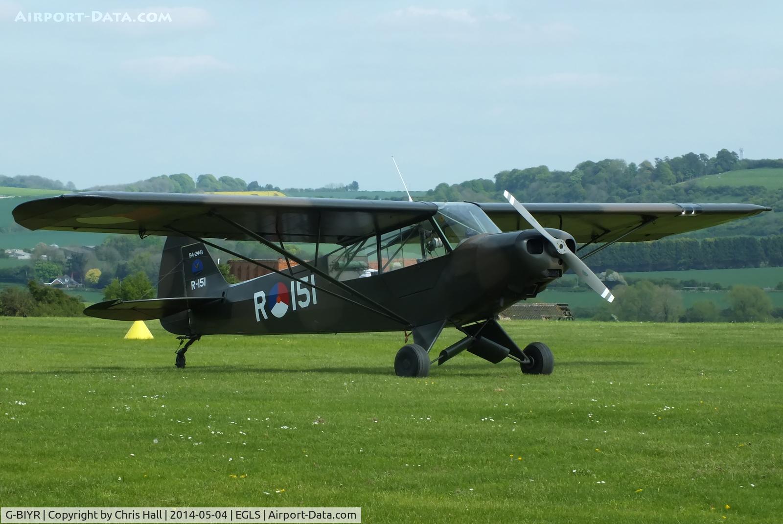 G-BIYR, 1954 Piper L-21B Super Cub (PA-18-135) C/N 18-3841, at Old Sarum