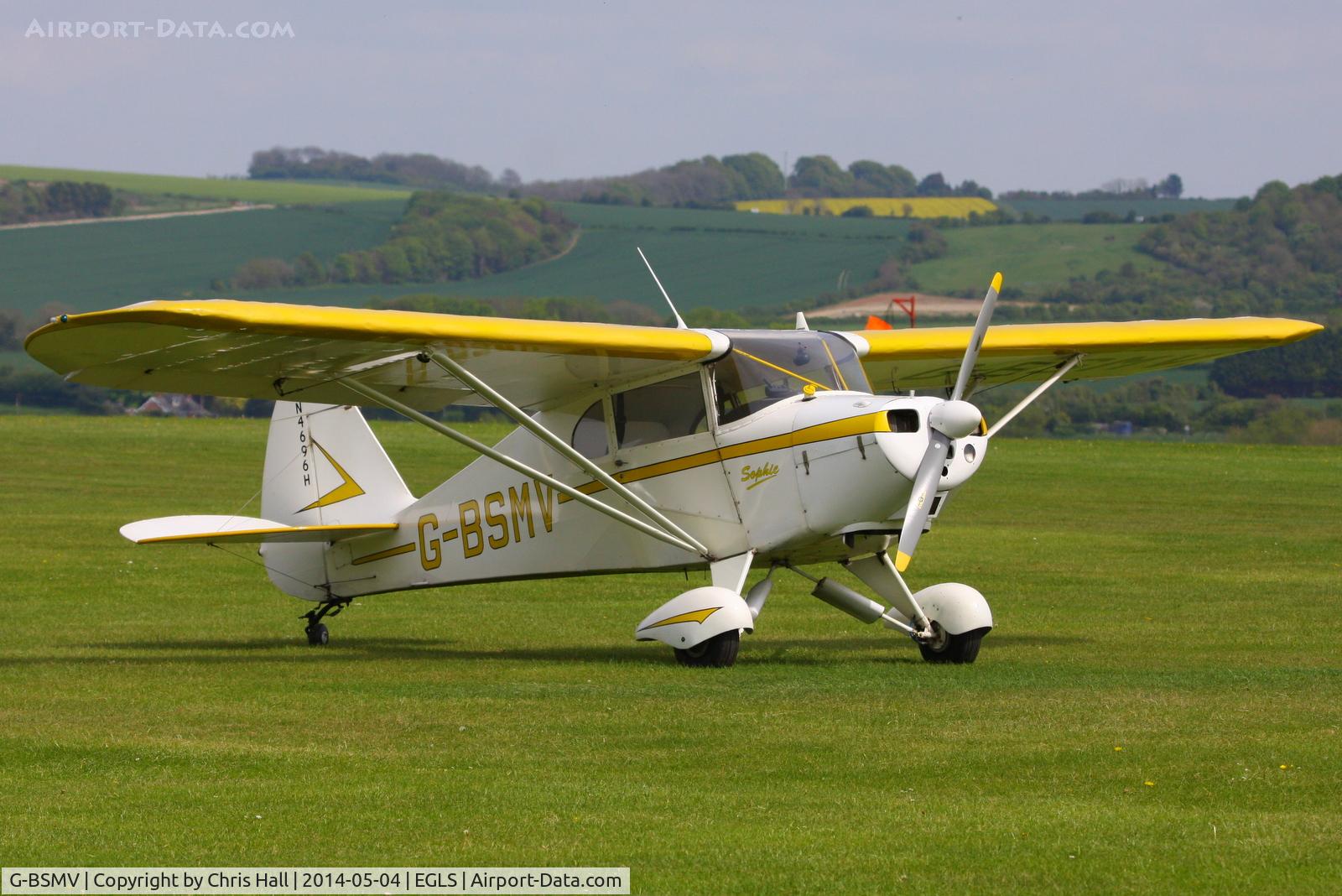 G-BSMV, 1948 Piper PA-17 Vagabond C/N 17-94, at Old Sarum