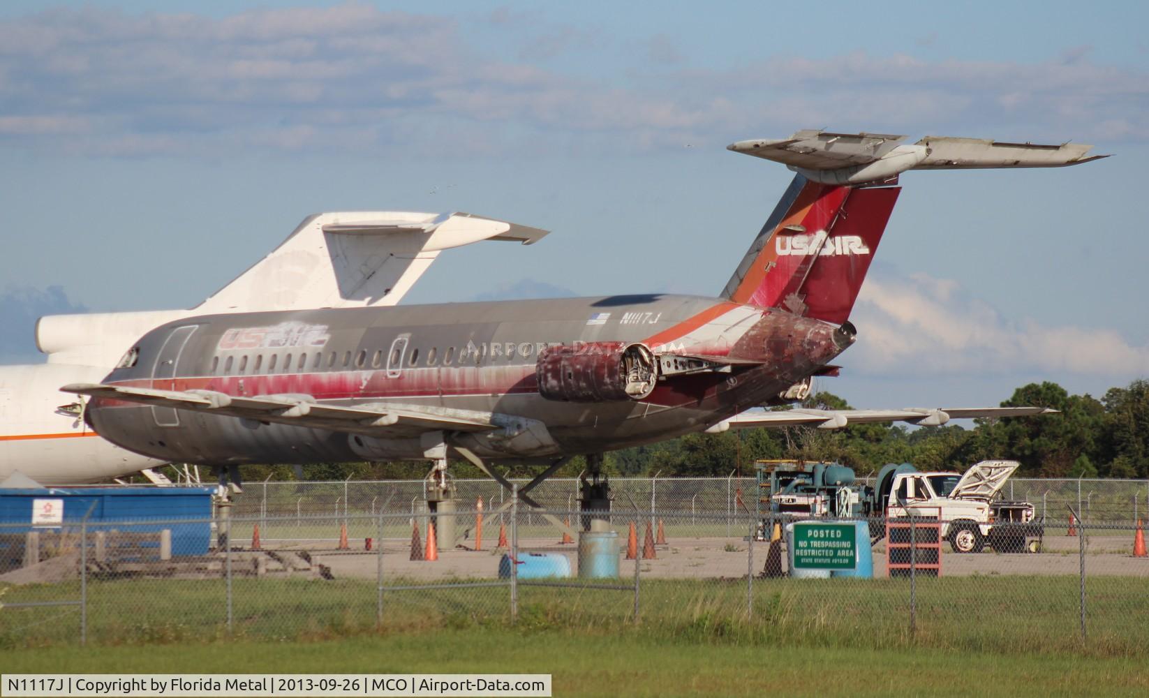 N1117J, 1966 BAC 111-215AU One-Eleven C/N BAC.099, ex USAir Bac 111 used as a fire trainer