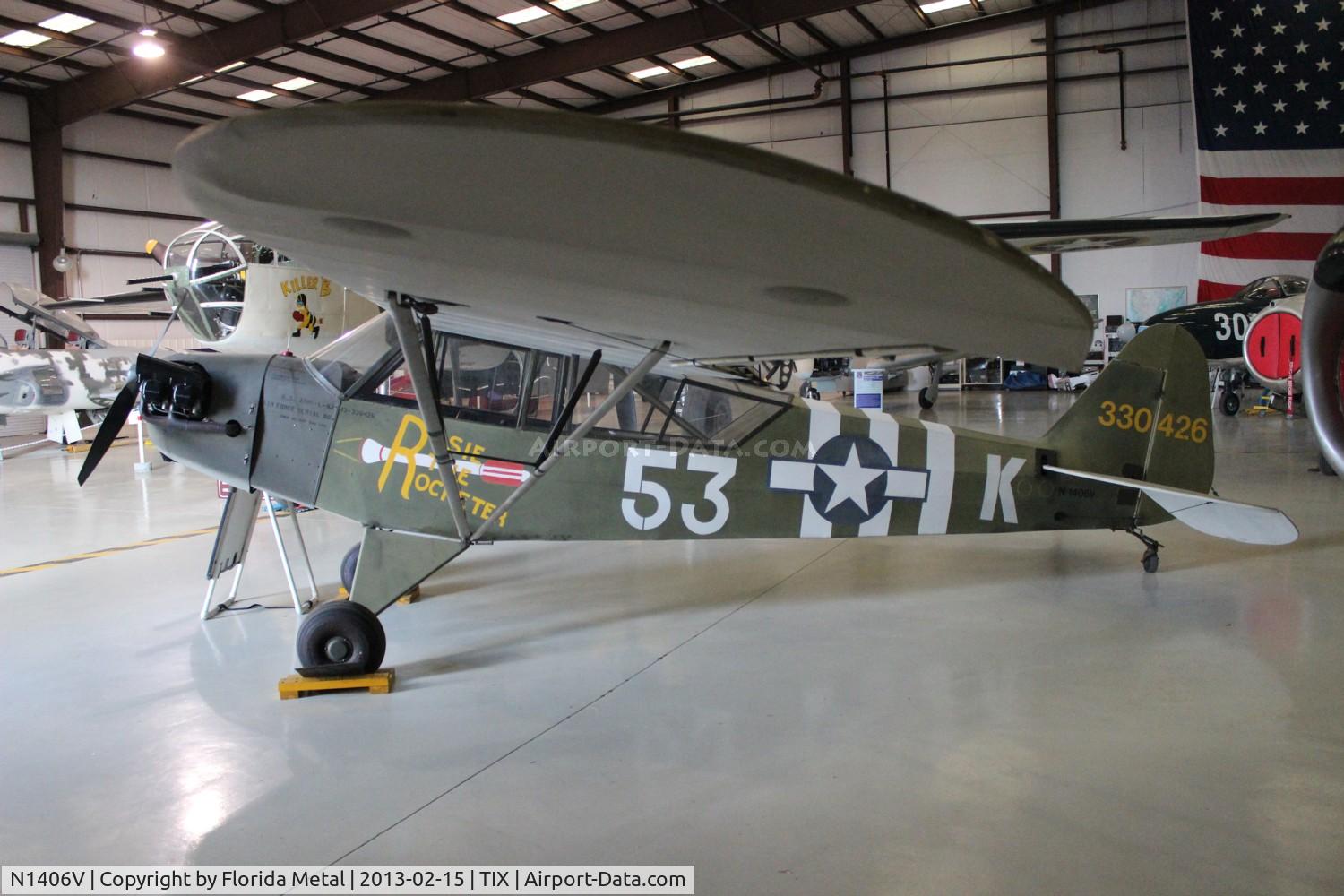 N1406V, 1944 Piper L-4J Grasshopper (J3C-65D) C/N 12891, Piper L-4