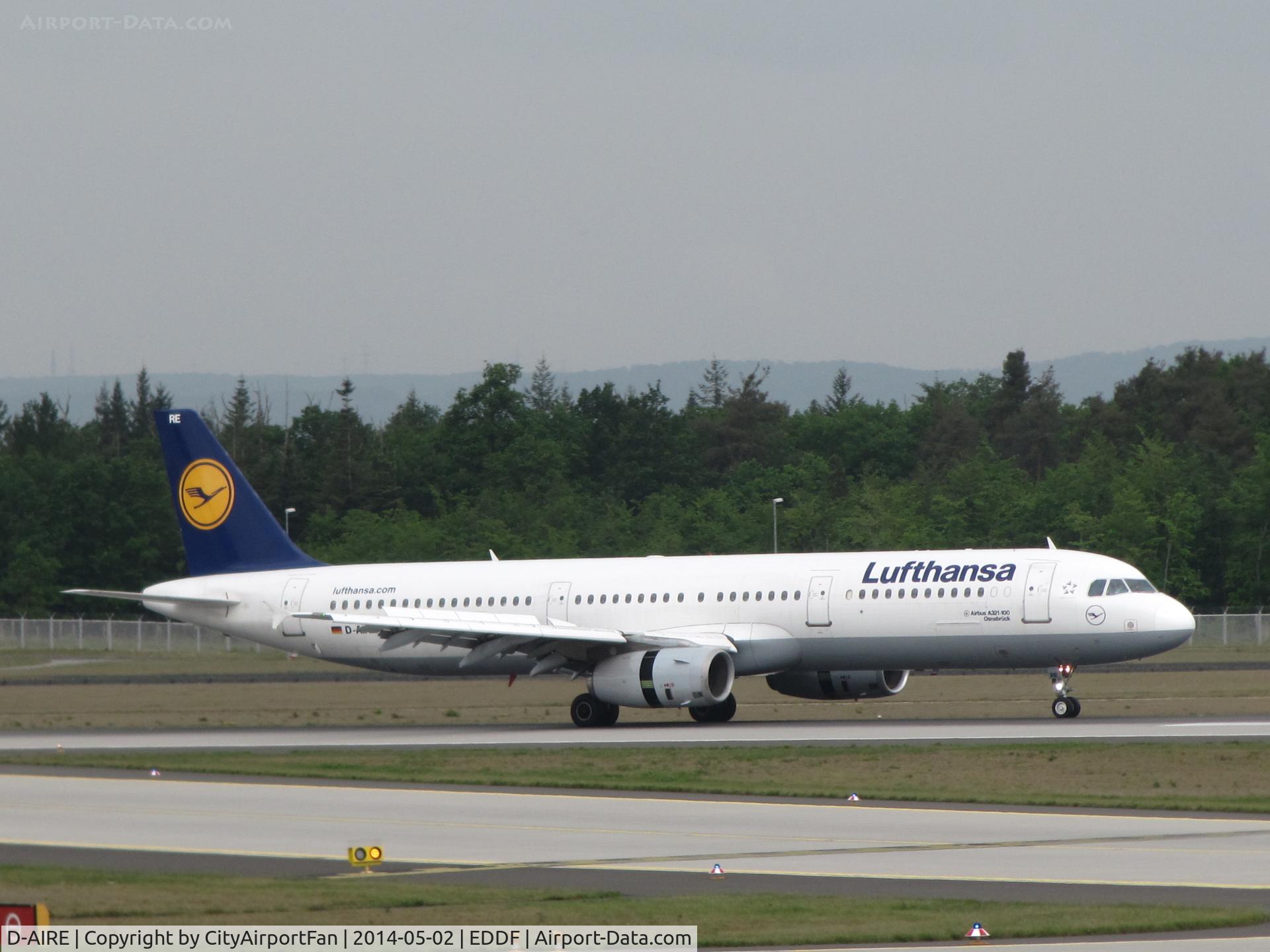 D-AIRE, 1994 Airbus A321-131 C/N 0484, Landing on Northern Runway