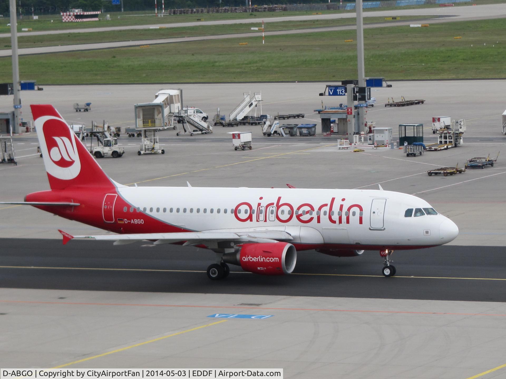 D-ABGO, 2008 Airbus A319-112 C/N 3689, taxiing to Runway