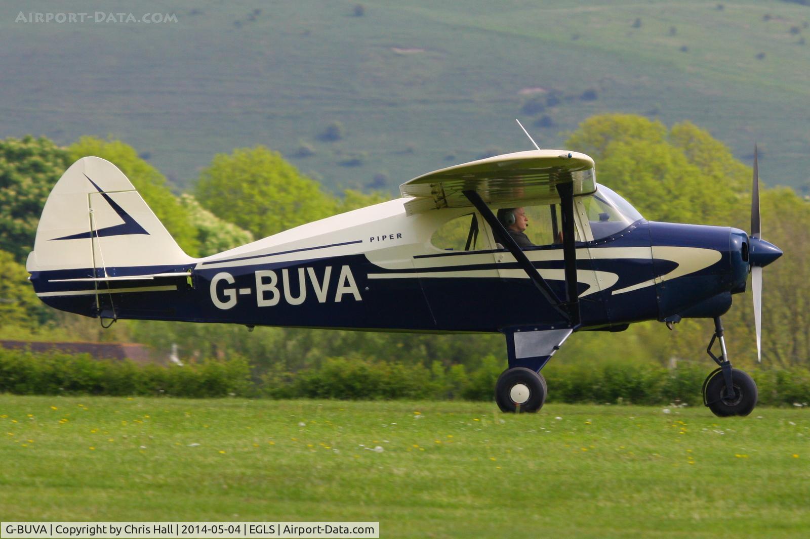 G-BUVA, 1959 Piper PA-22-135 Tri-Pacer C/N 22-1301, at Old Sarum