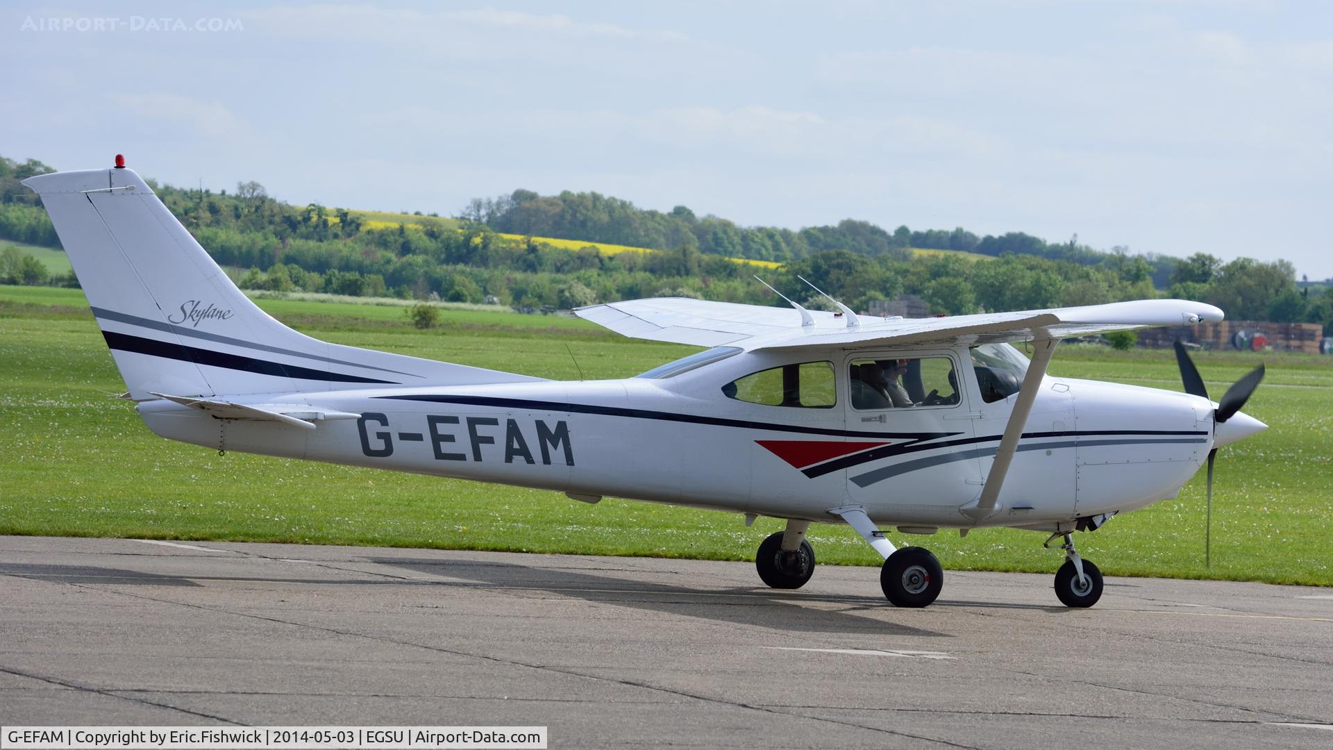 G-EFAM, 1999 Cessna 182S Skylane C/N 18280442, 2. G-EFAM preparing to depart Duxford Airfield.