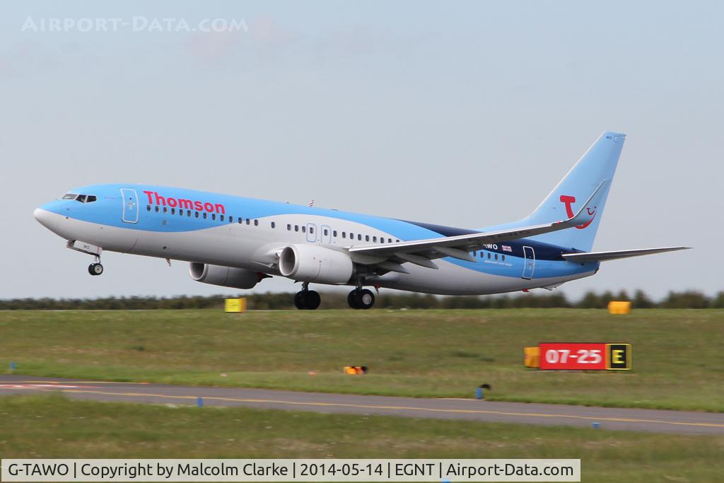 G-TAWO, 2013 Boeing 737-8K5 C/N 37255, Boeing 737-8K5, Newcastle Airport, May 14 2014.