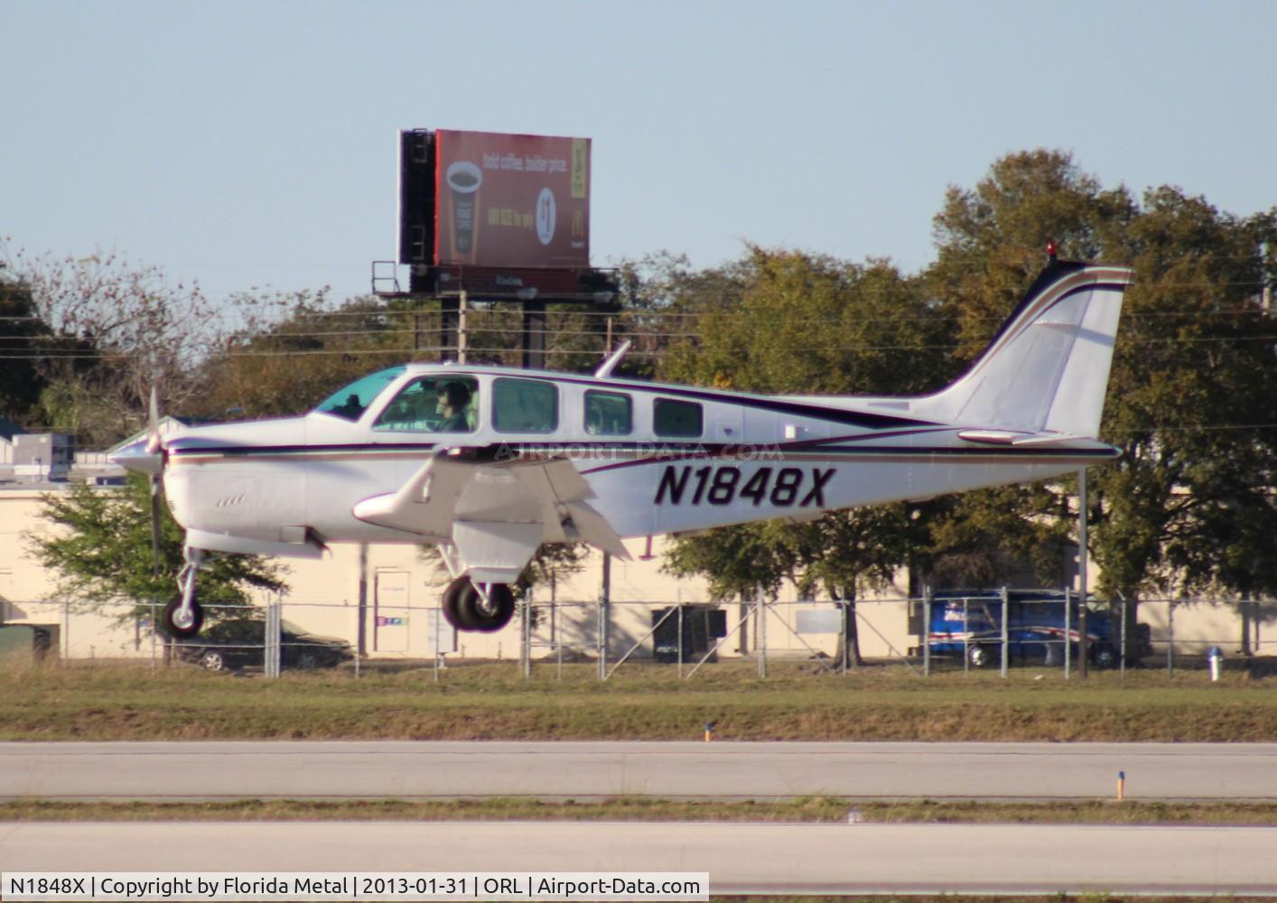 N1848X, 1981 Beech A36 Bonanza 36 C/N E-1919, Beech A36