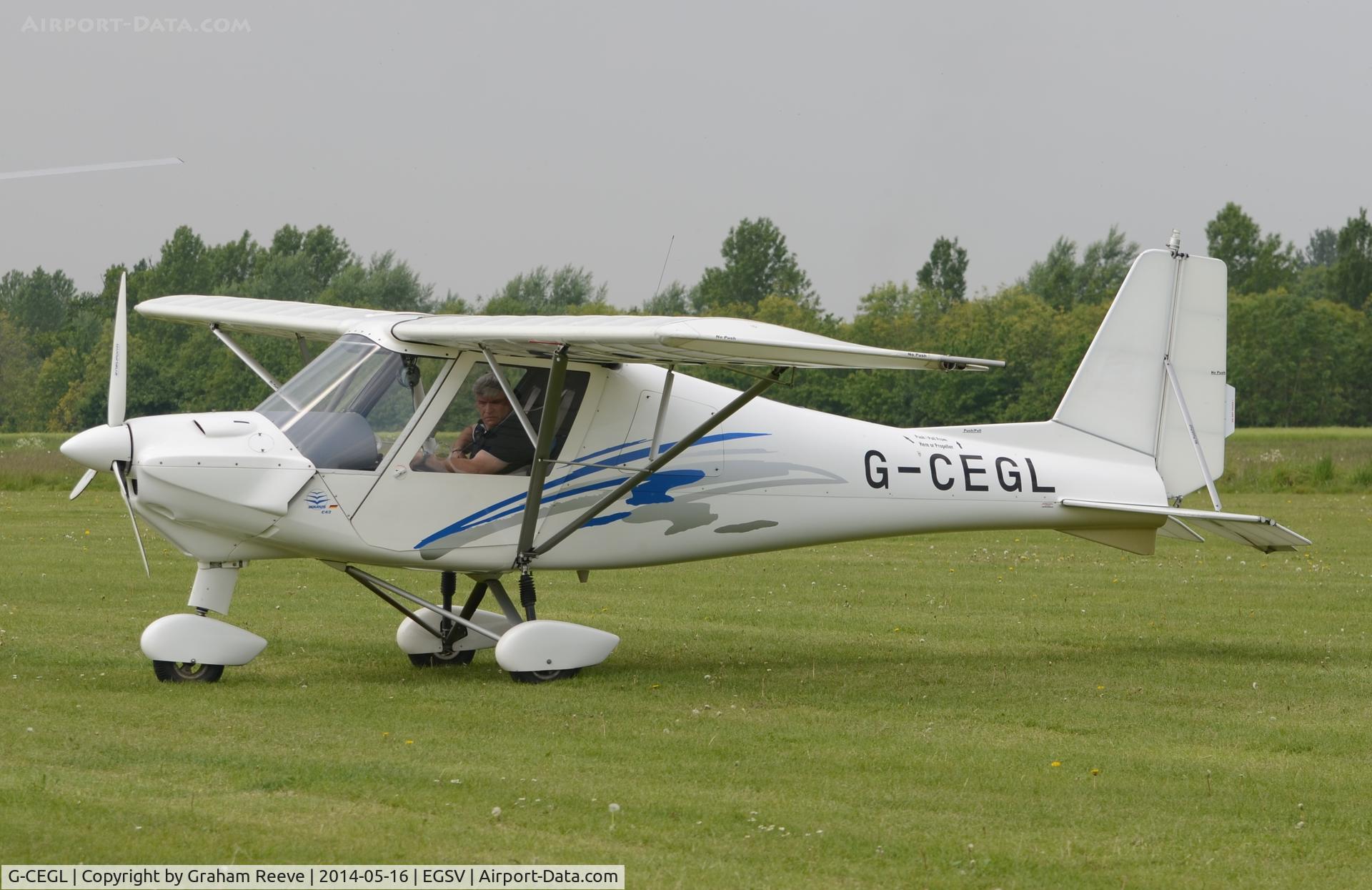 G-CEGL, 2006 Comco Ikarus C42 FB80 C/N 0609-6848, Just landed.
