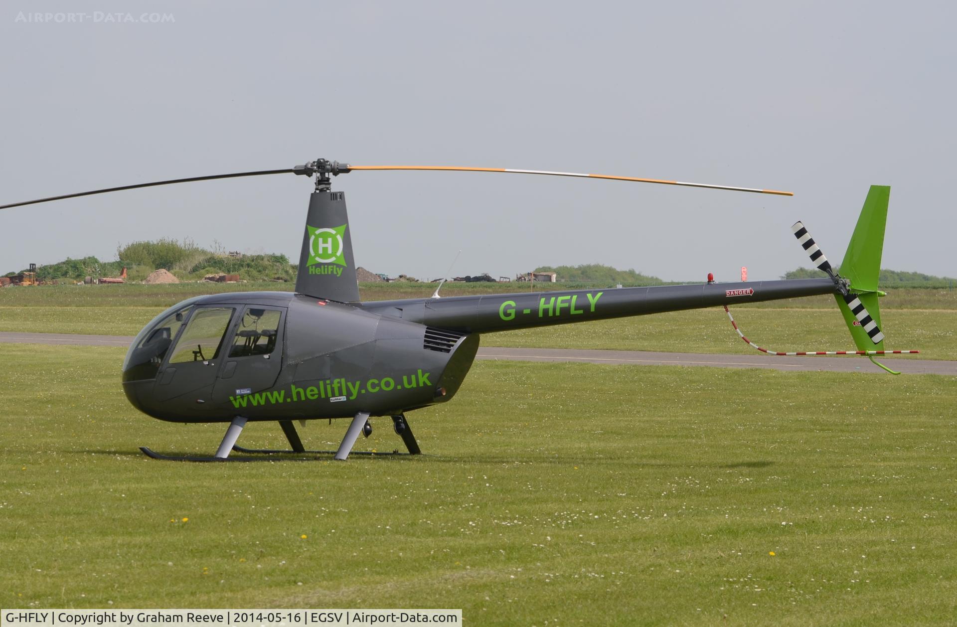 G-HFLY, 2007 Robinson R44  Raven II C/N 11876, Parked at Old Buckenham.