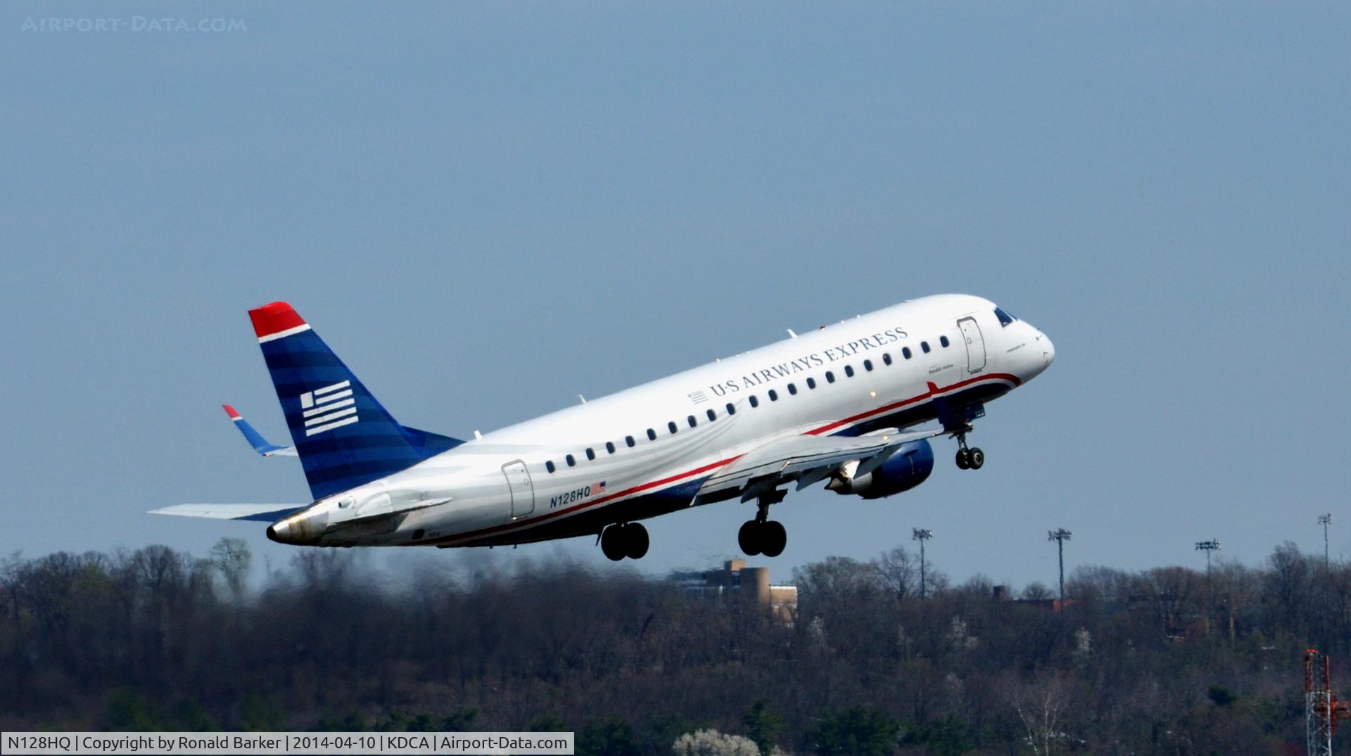 N128HQ, 2008 Embraer 175LR (ERJ-170-200LR) C/N 17000208, Gear retraction after takeoff National