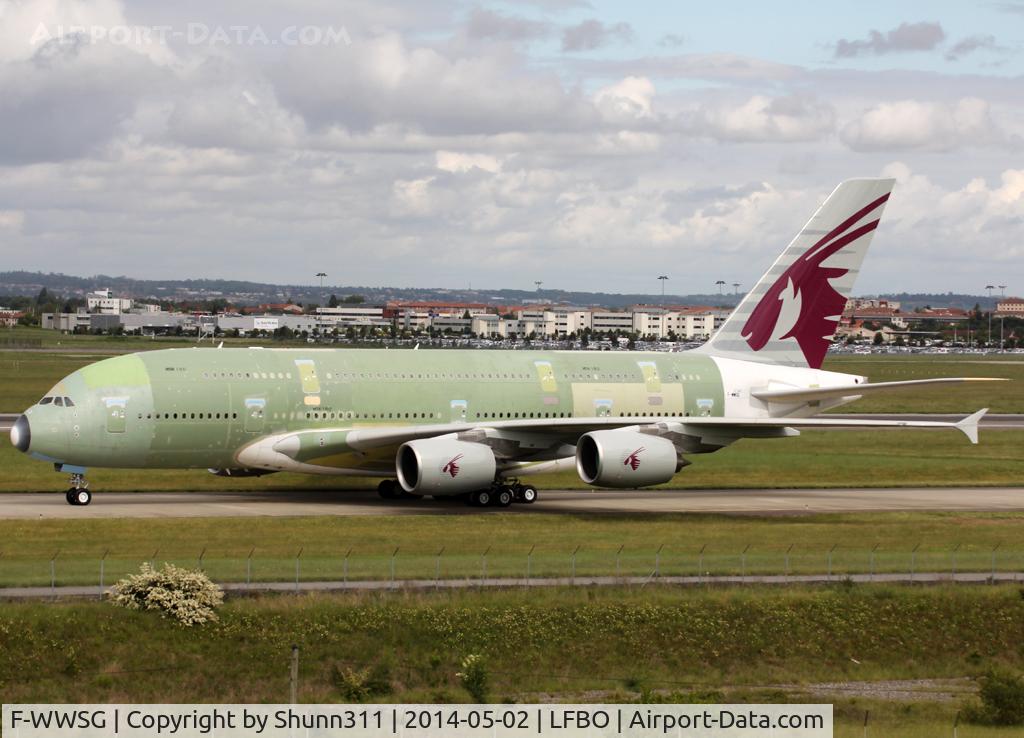 F-WWSG, 2014 Airbus A380-861 C/N 160, C/n 0160 - 4th for QTR and to be A7-APD