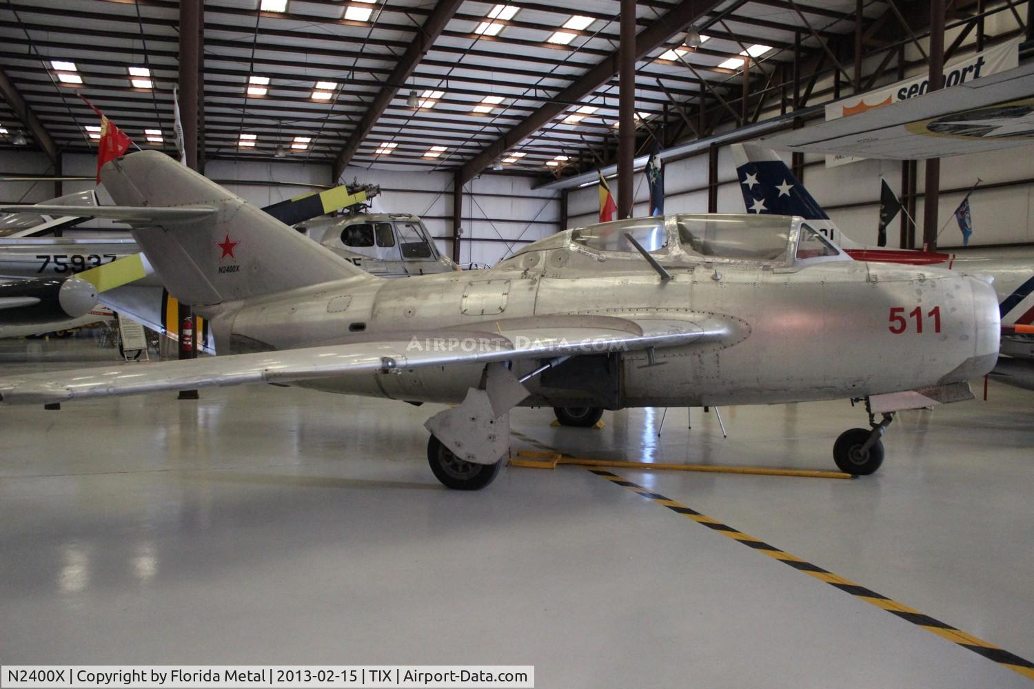 N2400X, 1953 PZL-Mielec SBLim-2 (MiG-15UTI) C/N 1A06027, Polish built Mig-15