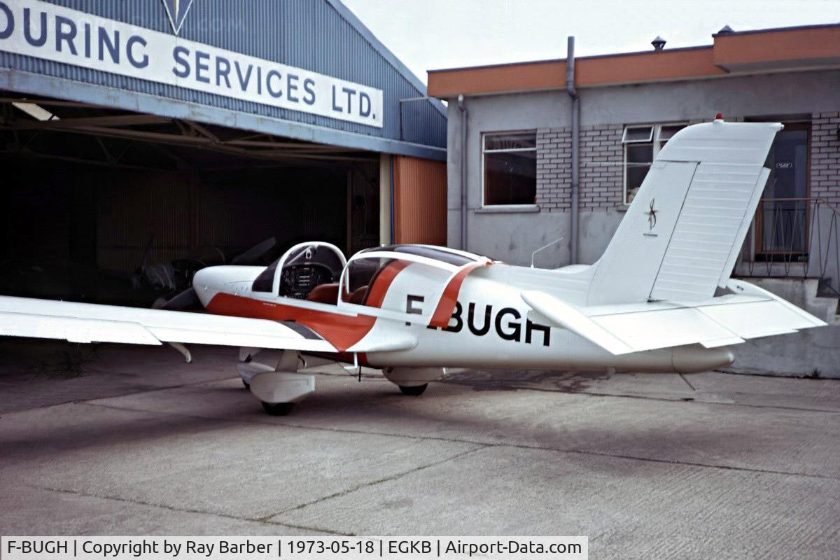 F-BUGH, Socata MS-893E Rallye 180GT C/N 12184, Socata MS.893E Rallye 180GT Gaillard [12184] Biggin Hill~G 18/05/1973. Taken from a slide.