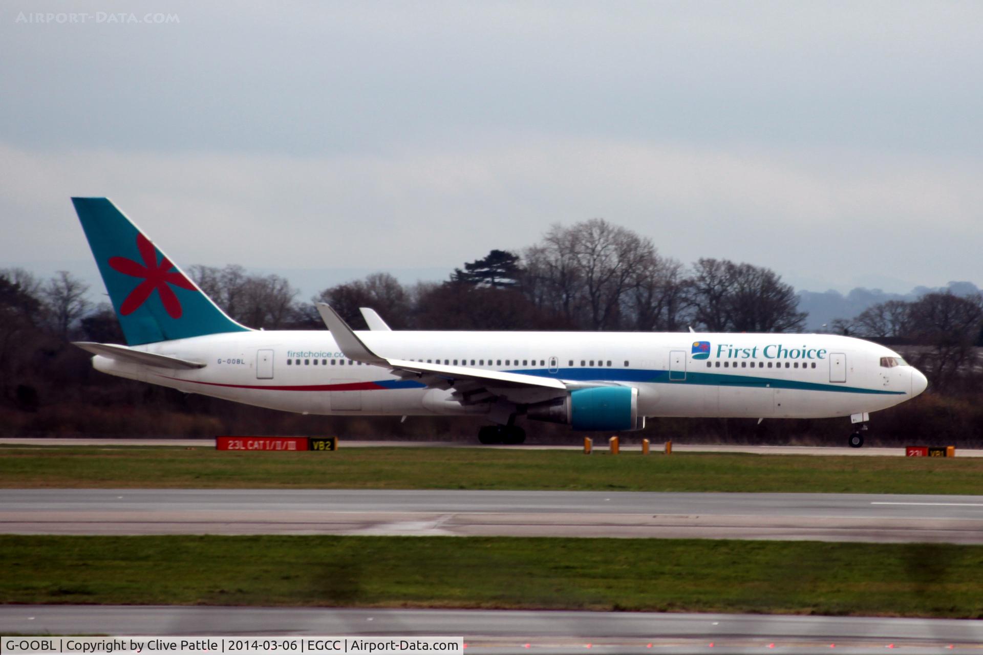 G-OOBL, 1995 Boeing 767-324 C/N 27393, EGCC action