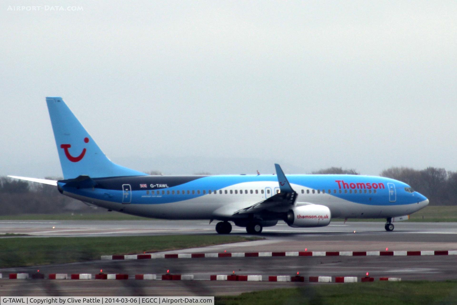 G-TAWL, 2012 Boeing 737-8K5 C/N 37243, EGCC Taxi