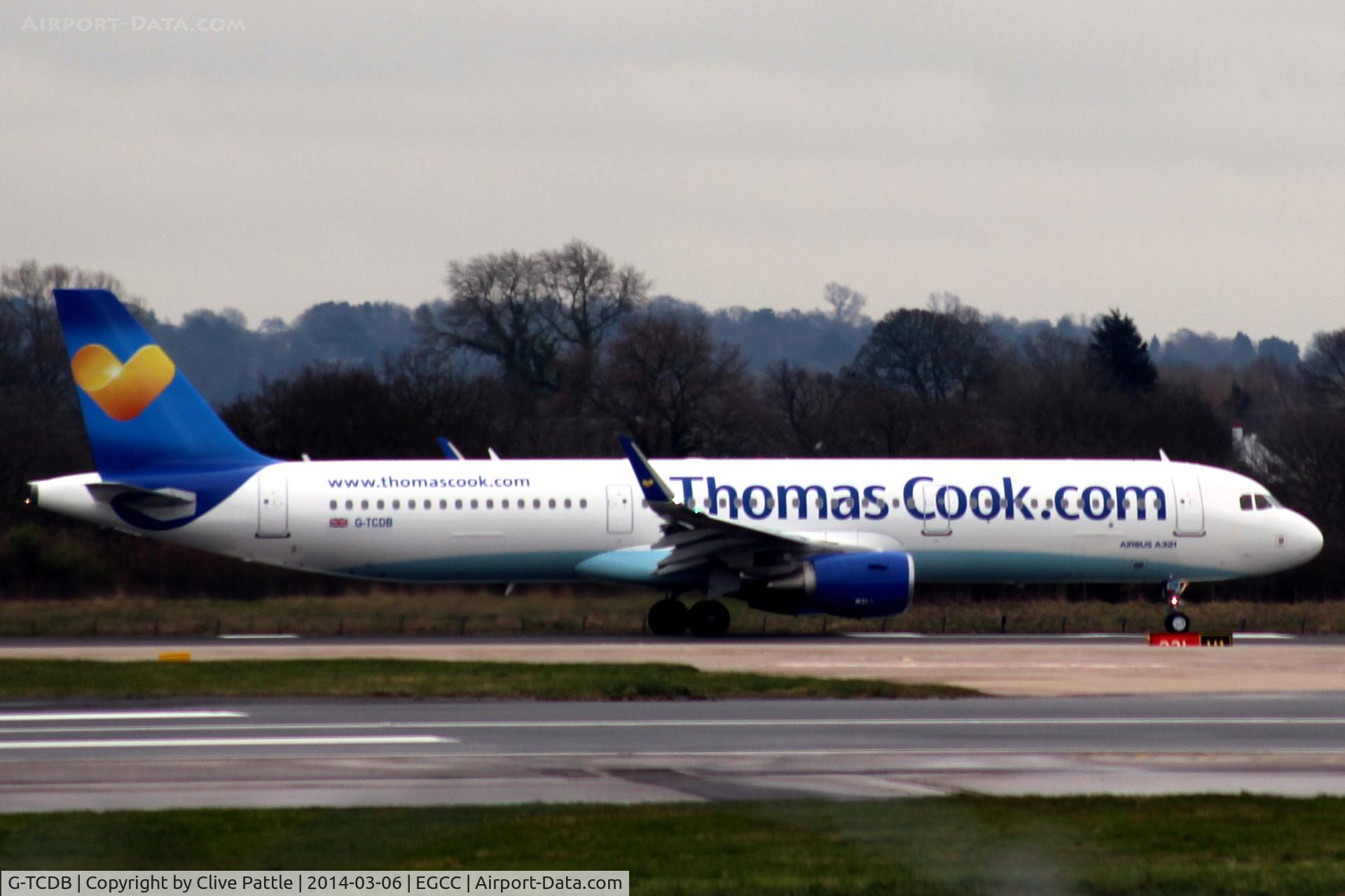 G-TCDB, 2013 Airbus A321-211 C/N 5603, EGCC Action