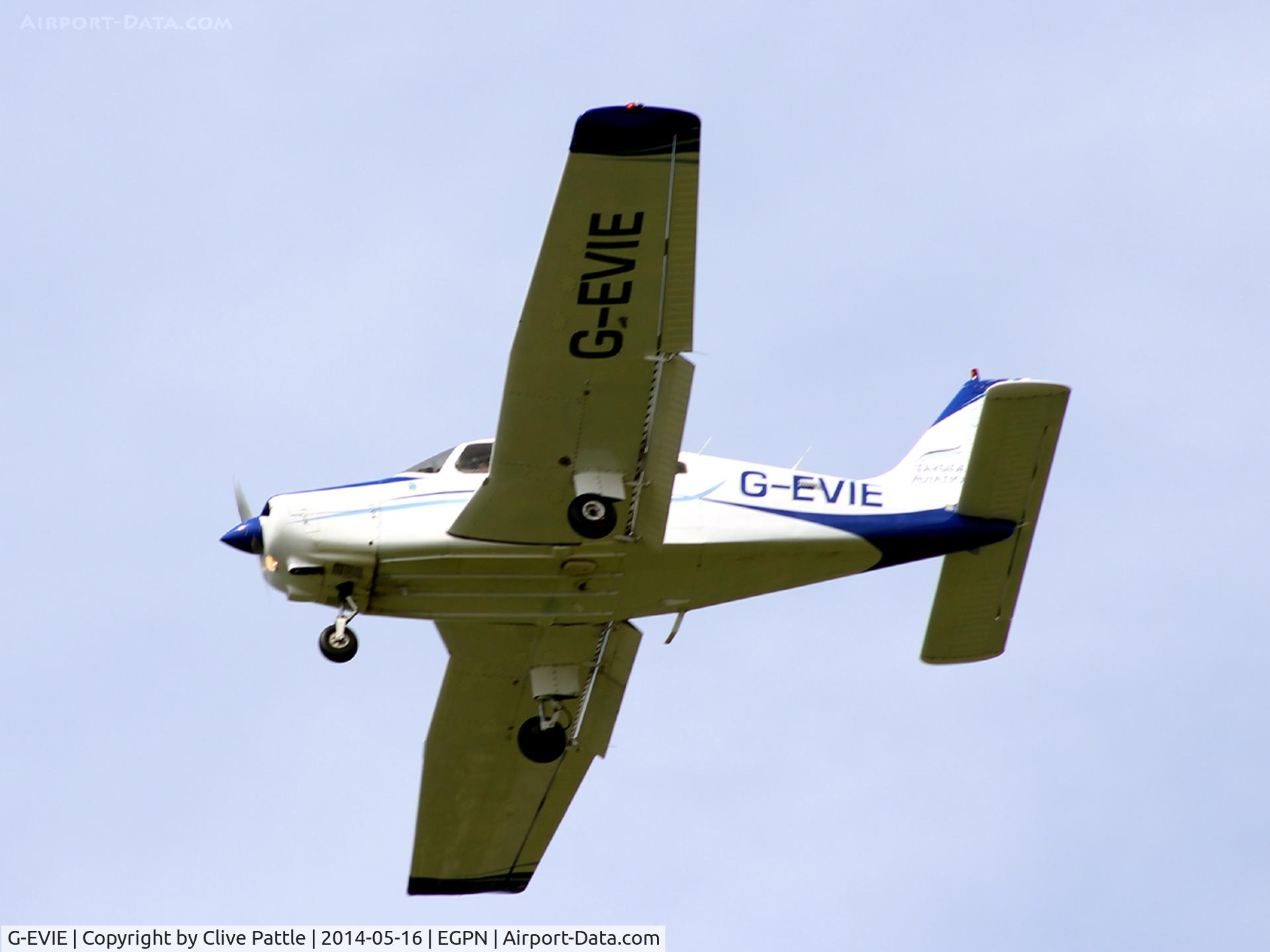 G-EVIE, 1983 Piper PA-28-161 Cherokee Warrior II C/N 28-8316043, On finals to home base at Dundee Riverside EGPN