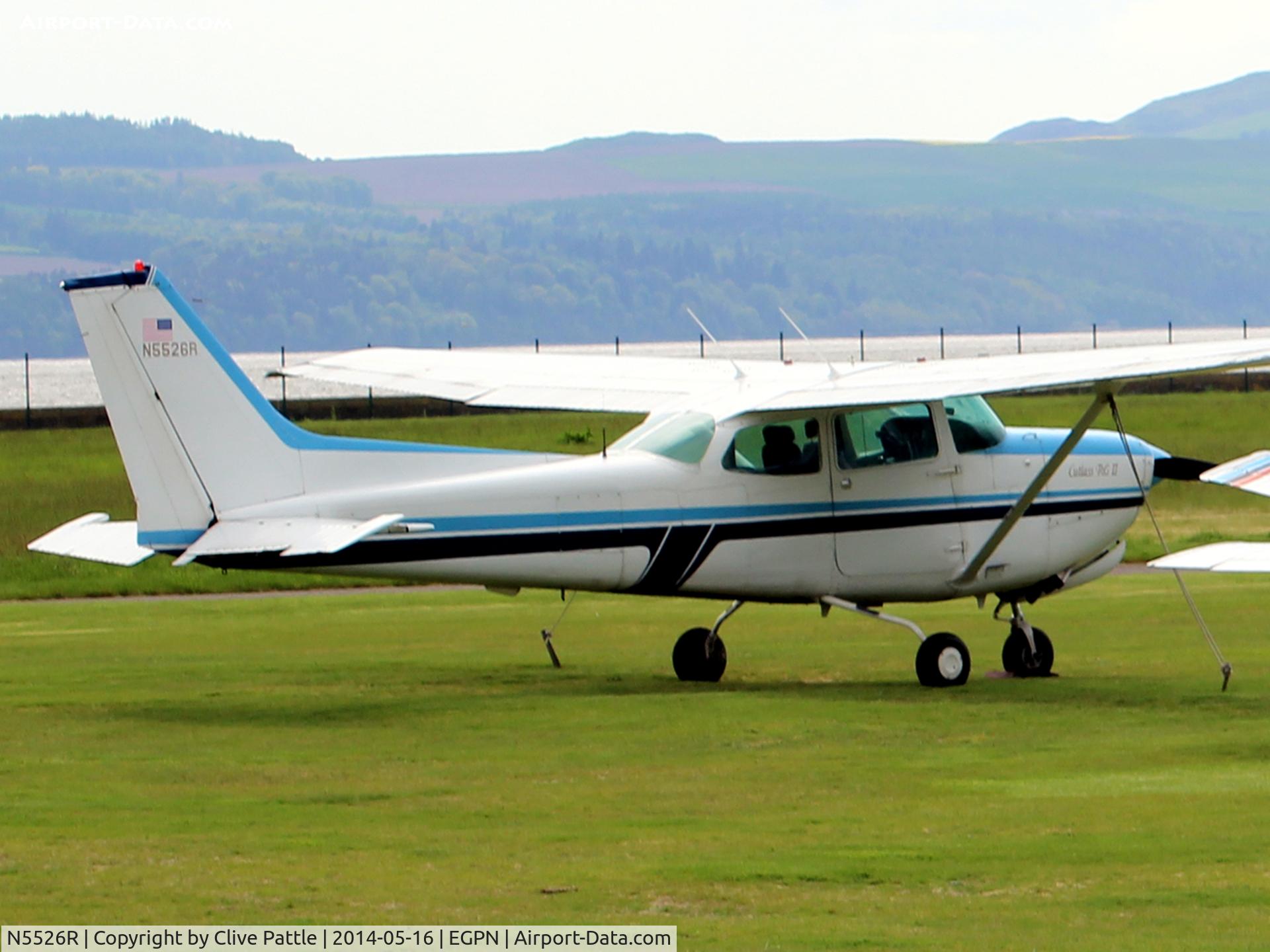 N5526R, Cessna 172RG Cutlass RG C/N 172RG0070, Visitor to Dundee Riverside EGPN - see very small registration on tail