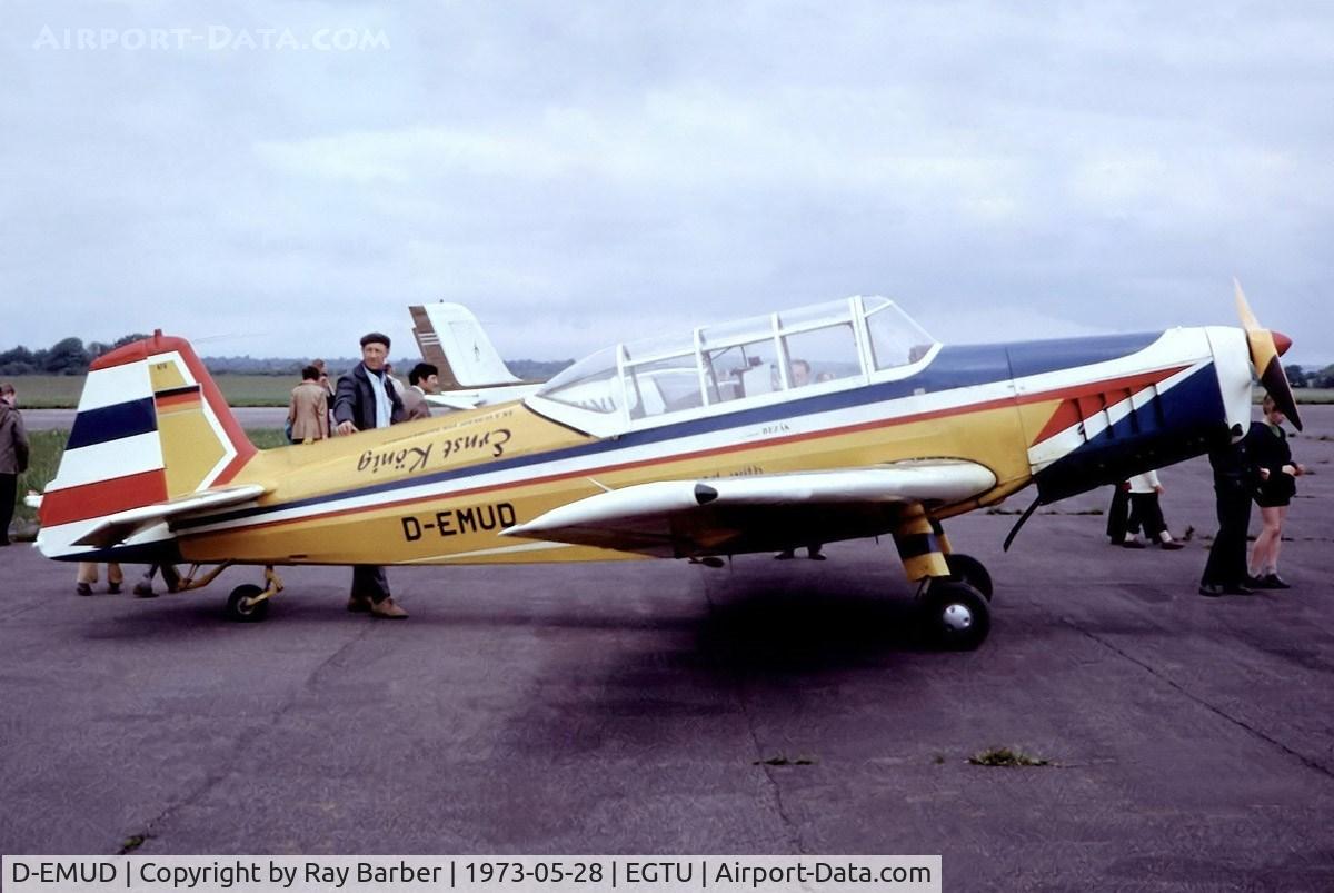 D-EMUD, 1961 Zlin Z-226T Trener 6 C/N 370, Zlin Z.226T Trener 6 [370] Dunkeswell~G 28/05/1973