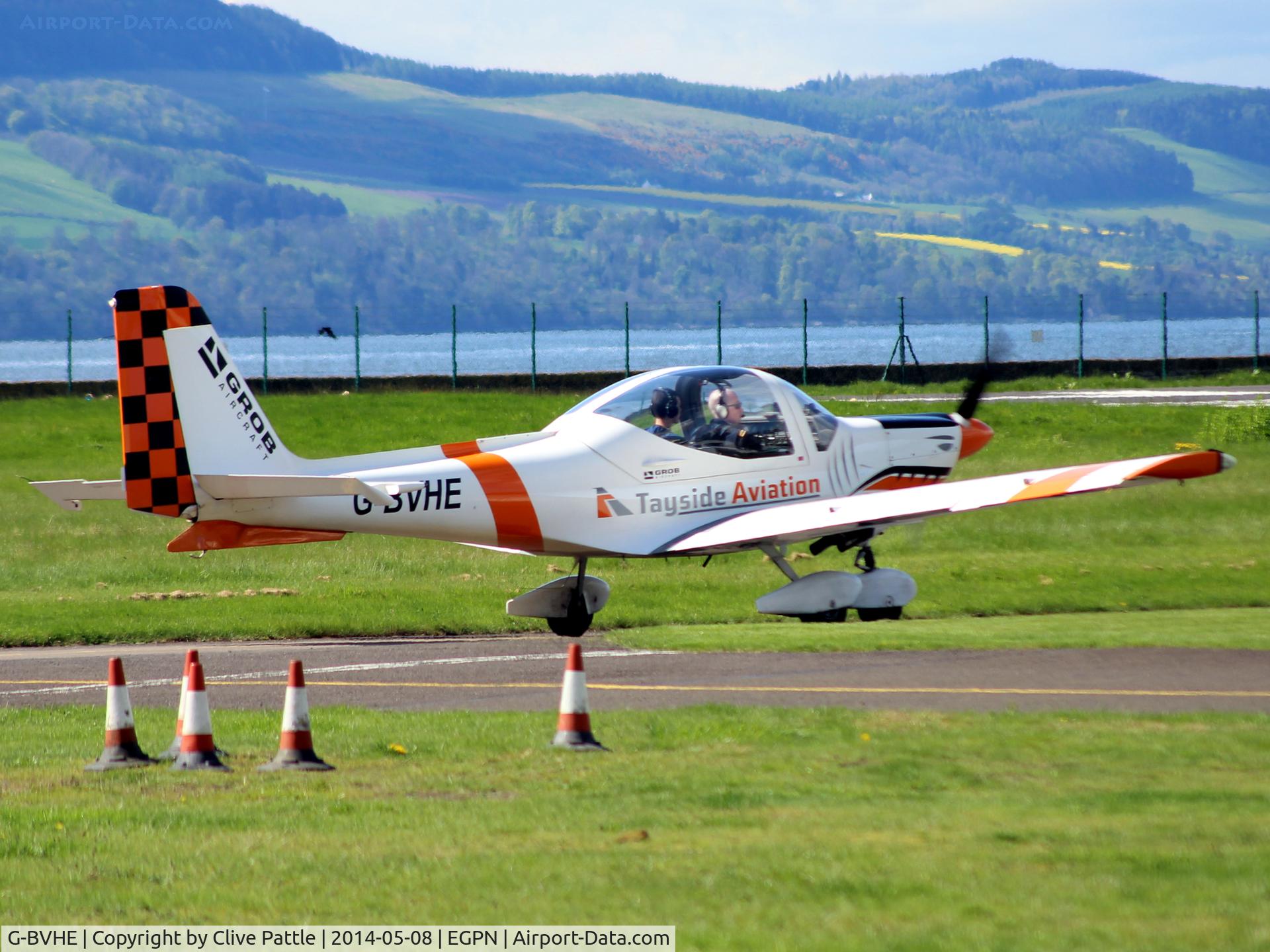 G-BVHE, 1994 Grob G-115D-2 C/N 82008, Based at Dundee Riverside EGPN with Tayside Aviation Ltd, shows off its new colour scheme.