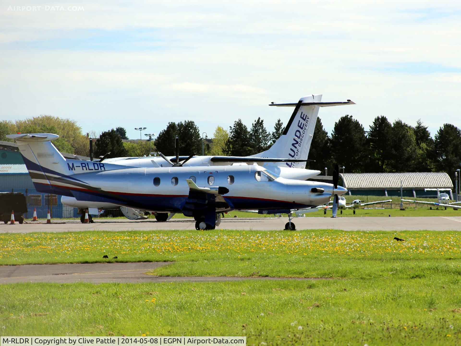 M-RLDR, 2005 Pilatus PC-12/45 C/N 682, On the apron at Dundee Riverside EGPN