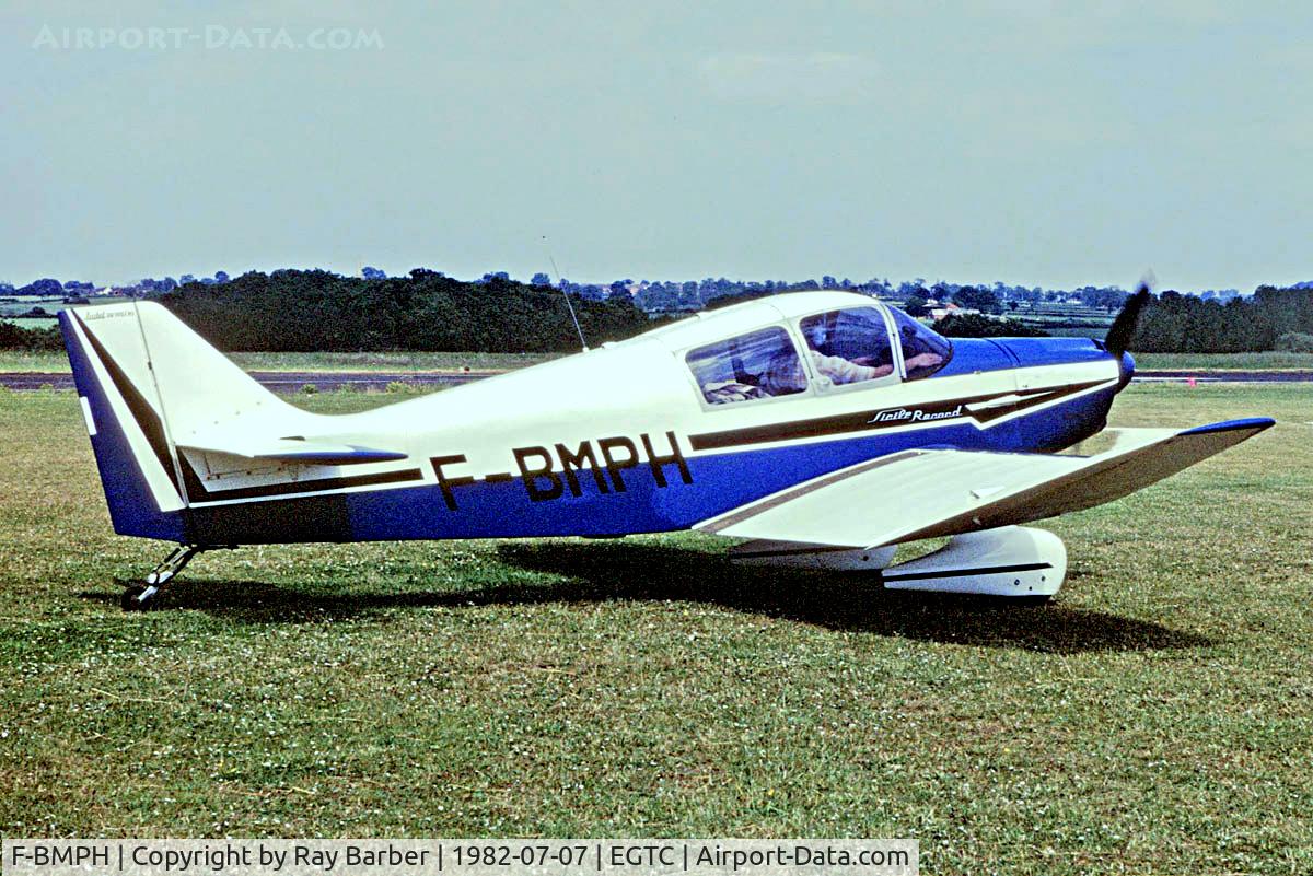 F-BMPH, CEA JODEL DR-1051M-1 C/N 599, SAN Jodel DR.1051 M1 Sicile Record [599] Cranfield ~G 03/07/1982