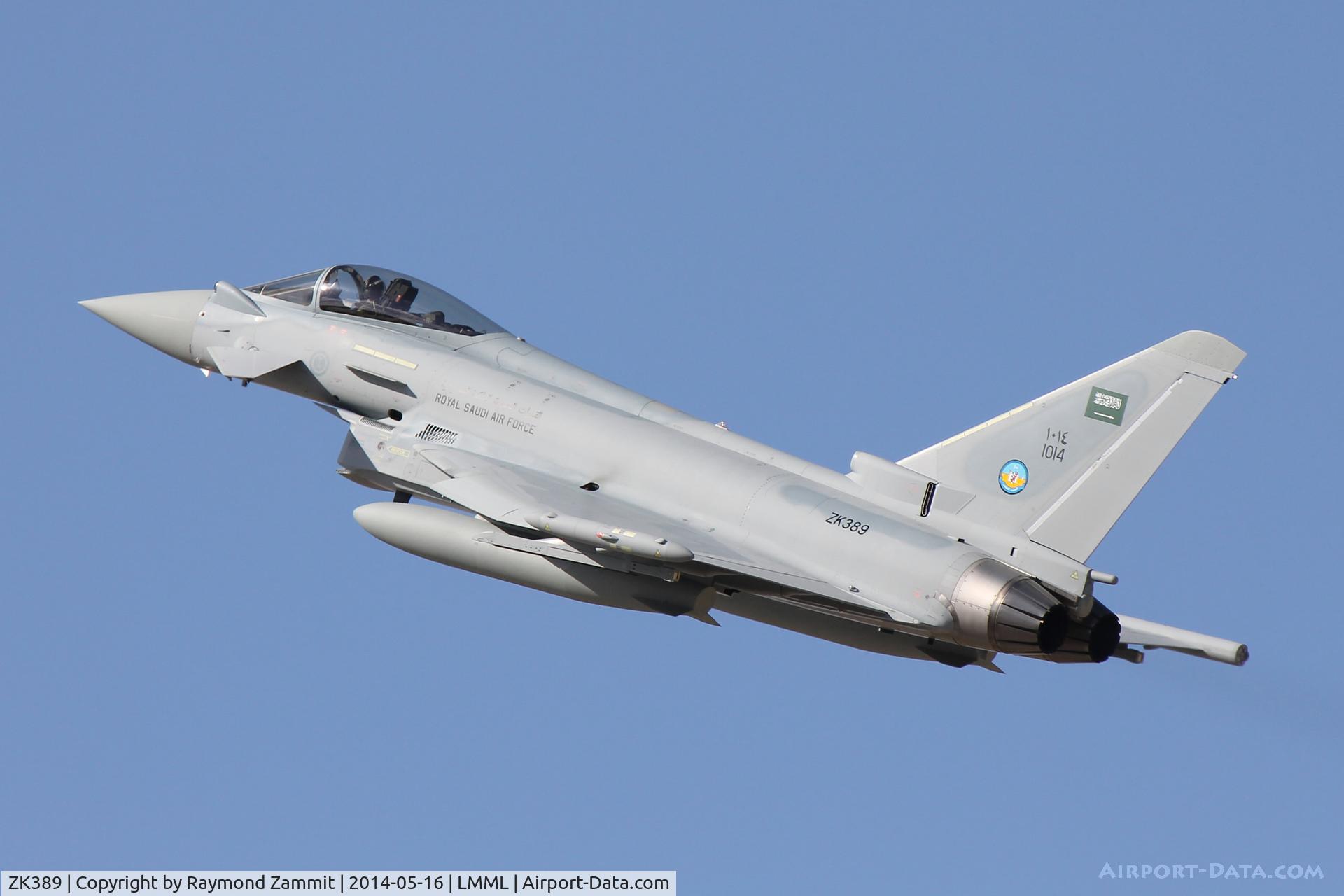 ZK389, 2014 Eurofighter EF-2000 Typhoon F2 C/N CS024, Eurofighter EF2000 Typhoon ZK389(1014) RSAF
