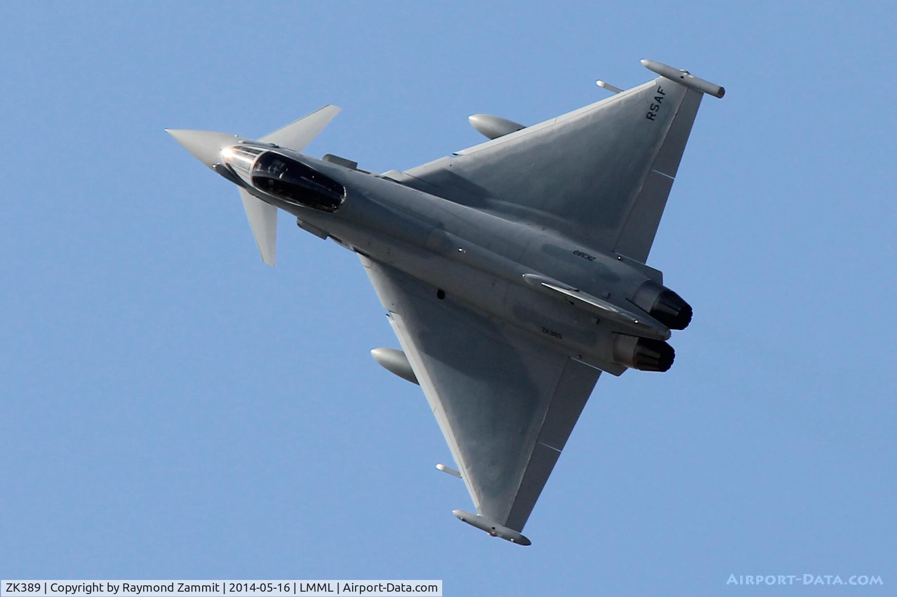 ZK389, 2014 Eurofighter EF-2000 Typhoon F2 C/N CS024, EF2000 Typhoon ZK389 (1014) RSAF on delivery flight