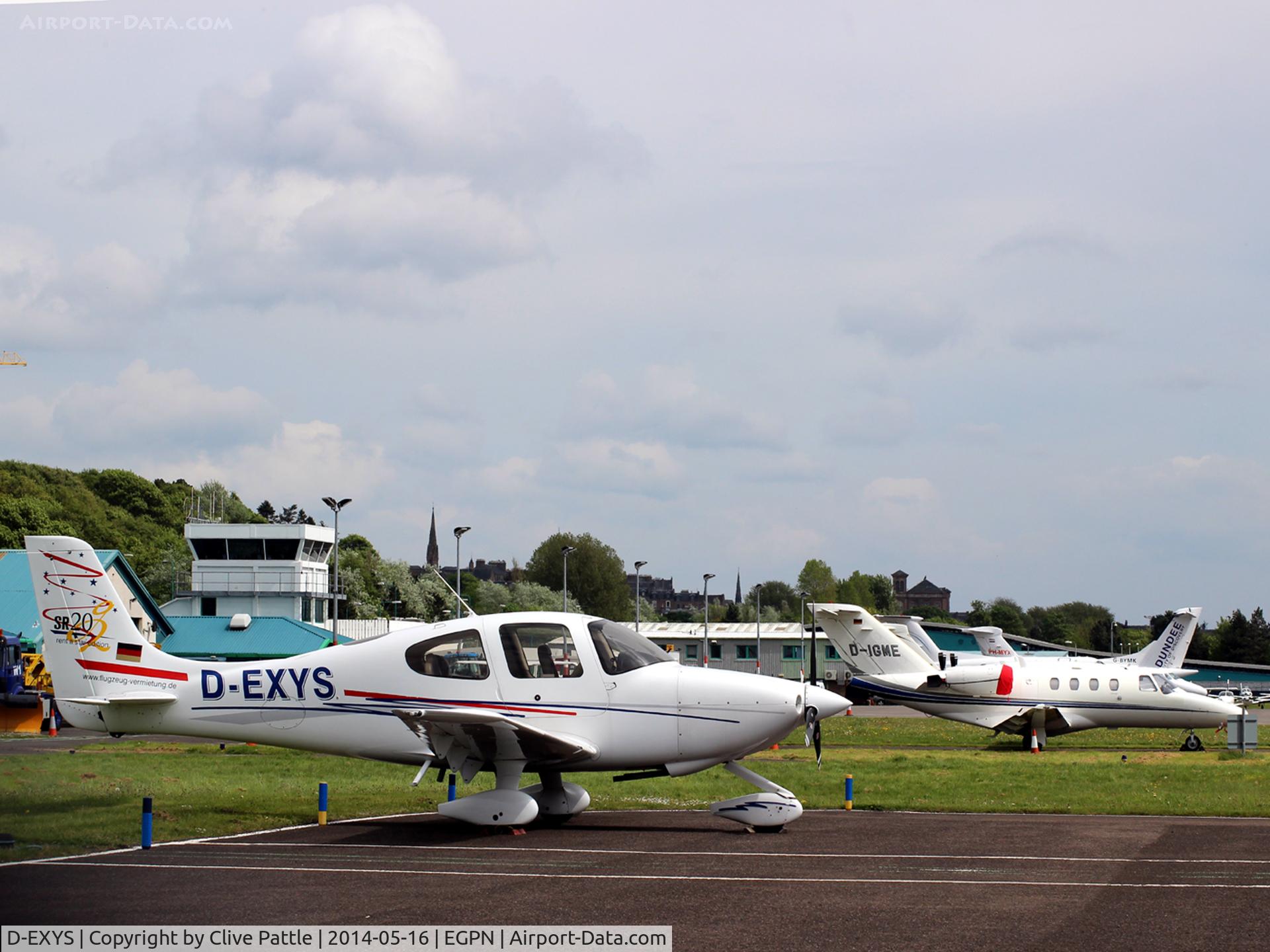 D-EXYS, 2005 Cirrus SR20 C/N 1515, General Aviation parked up.