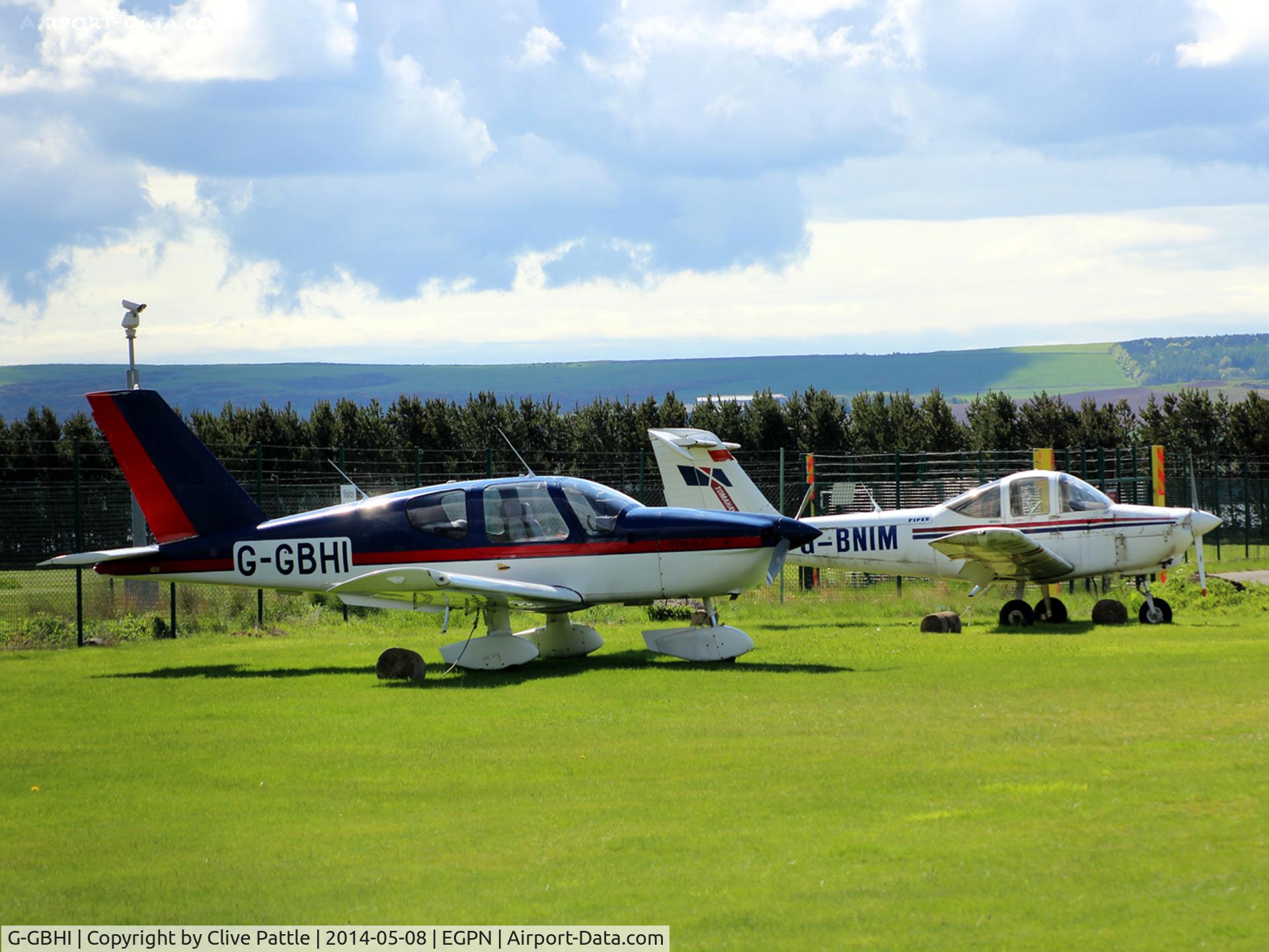 G-GBHI, 1979 Socata TB-10 Tobago C/N 019, Sitting in the (rare) sunshine at Dundee Riverside EGPN.